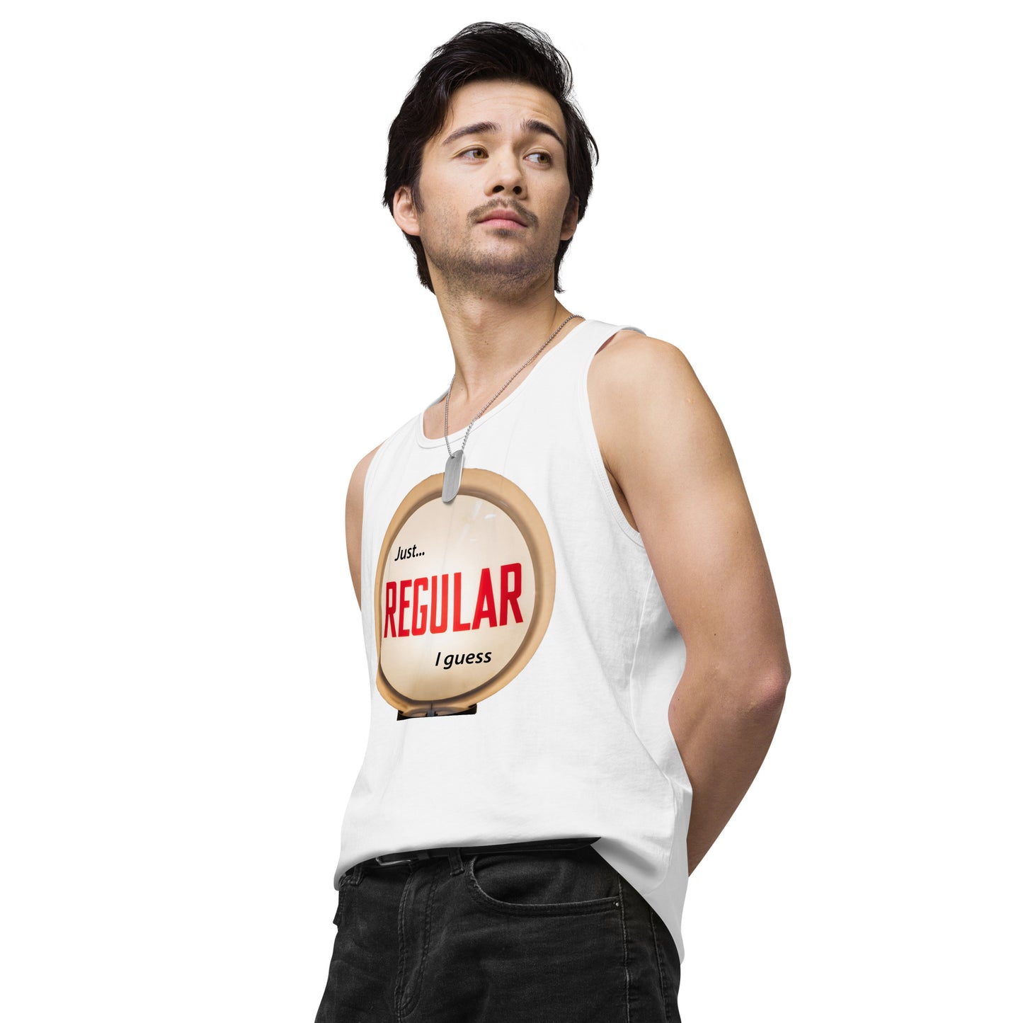 Retro Gas Globe Style Regular Men’s premium tank top