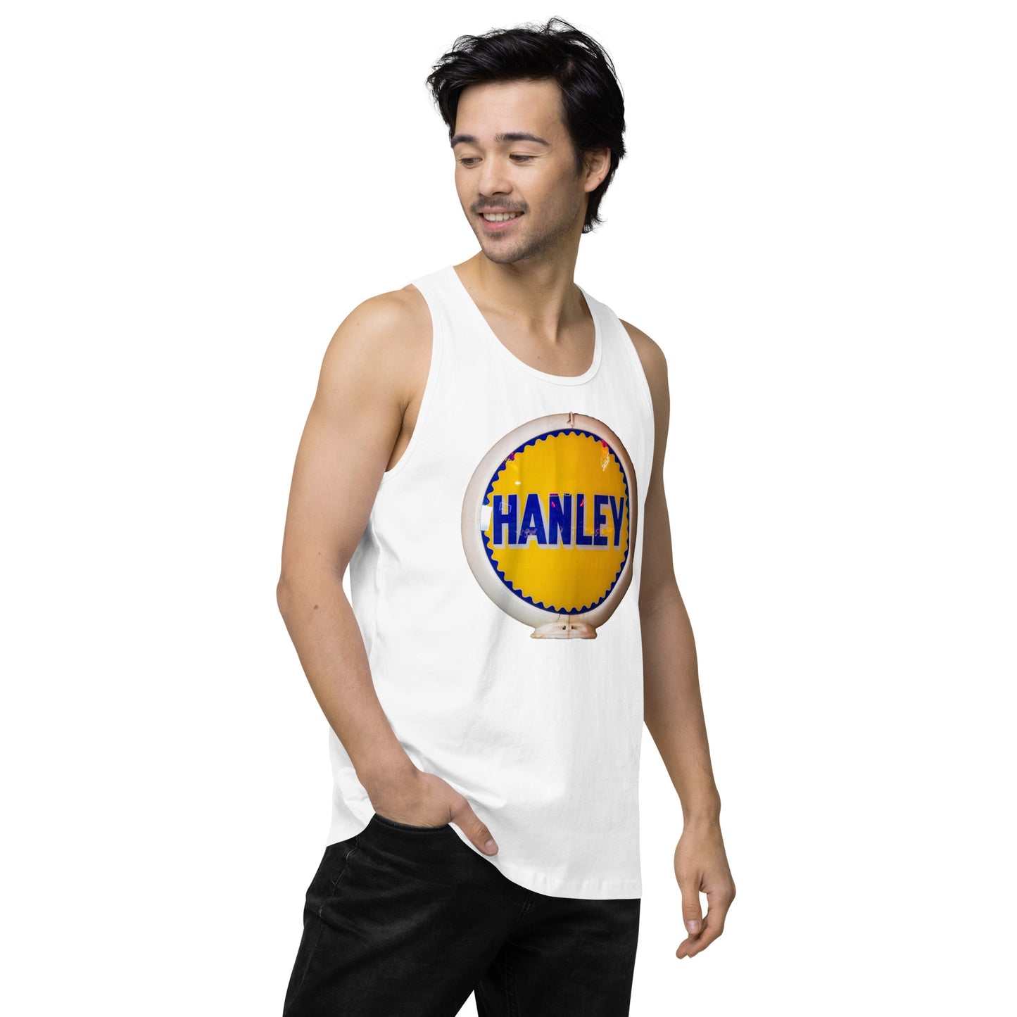 Retro Gas Globe Handly Men’s premium tank top