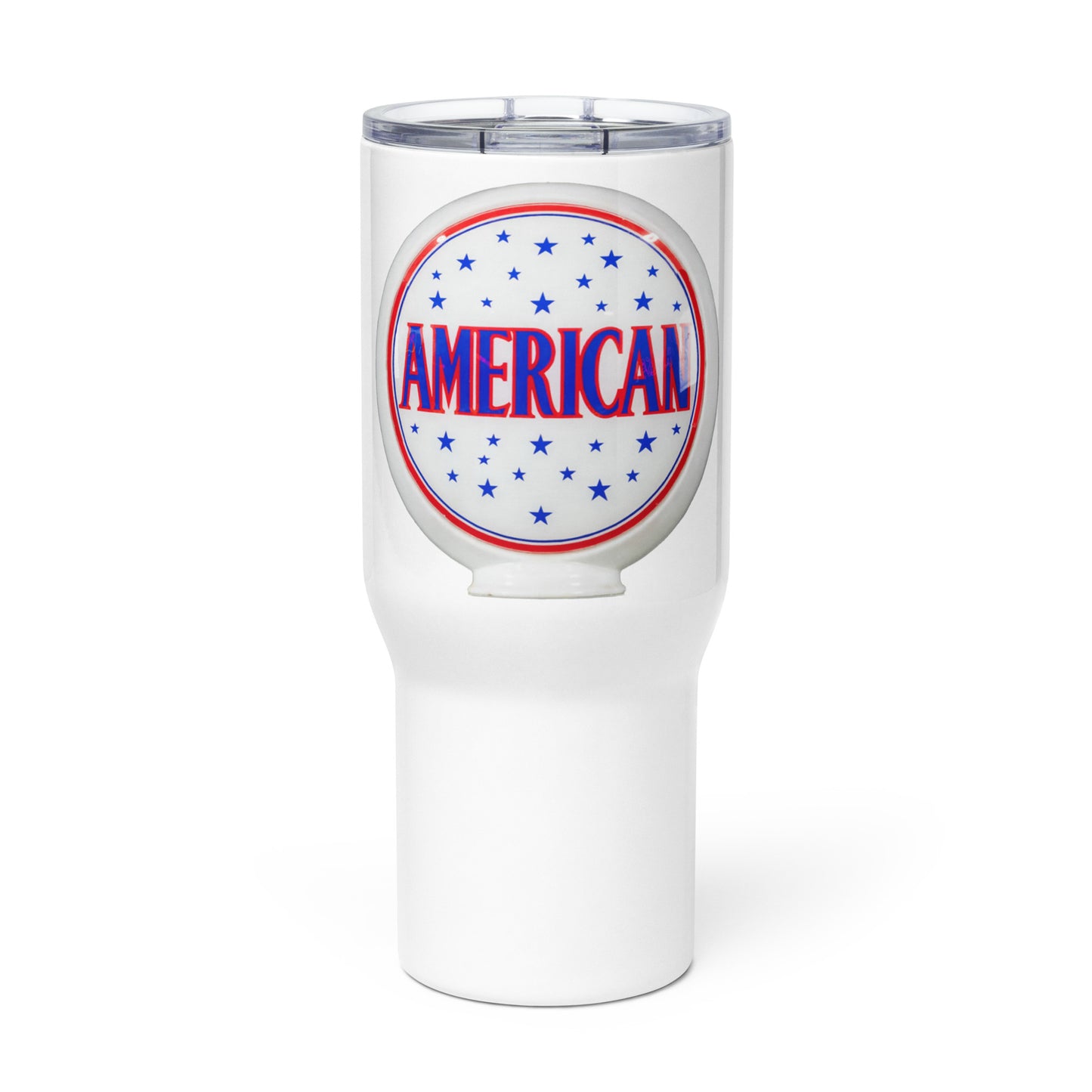 American Gas Globe Style Travel mug with a handle