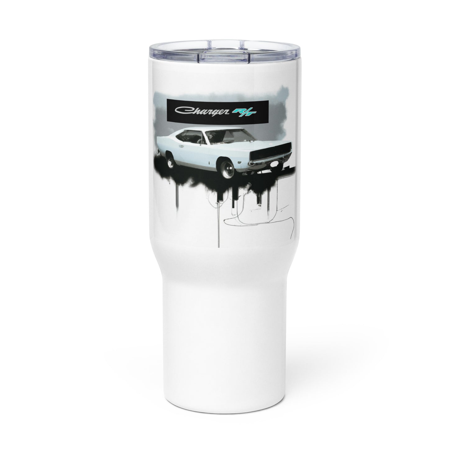 Charger RT Graffiti Style Travel mug with a handle