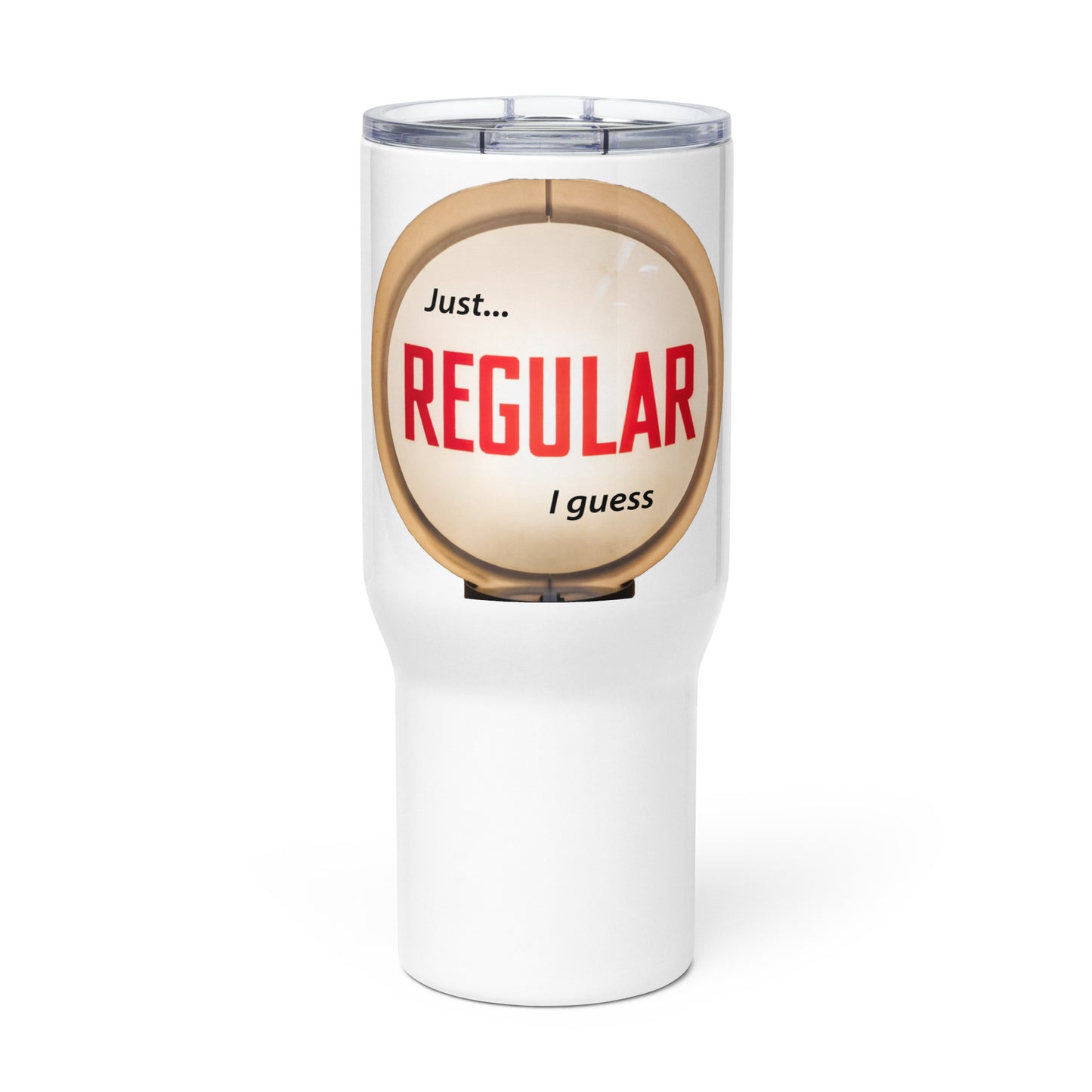 Retro Gas Globe Style Regular Travel mug with a handle