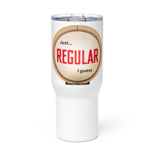 Retro Gas Globe Style Regular Travel mug with a handle