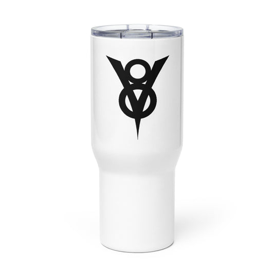 Retro Ford V8 Sign Travel mug with a handle
