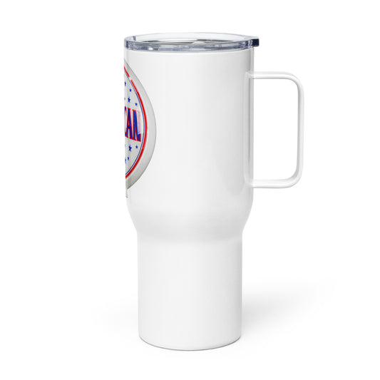 American Gas Globe Style Travel mug with a handle