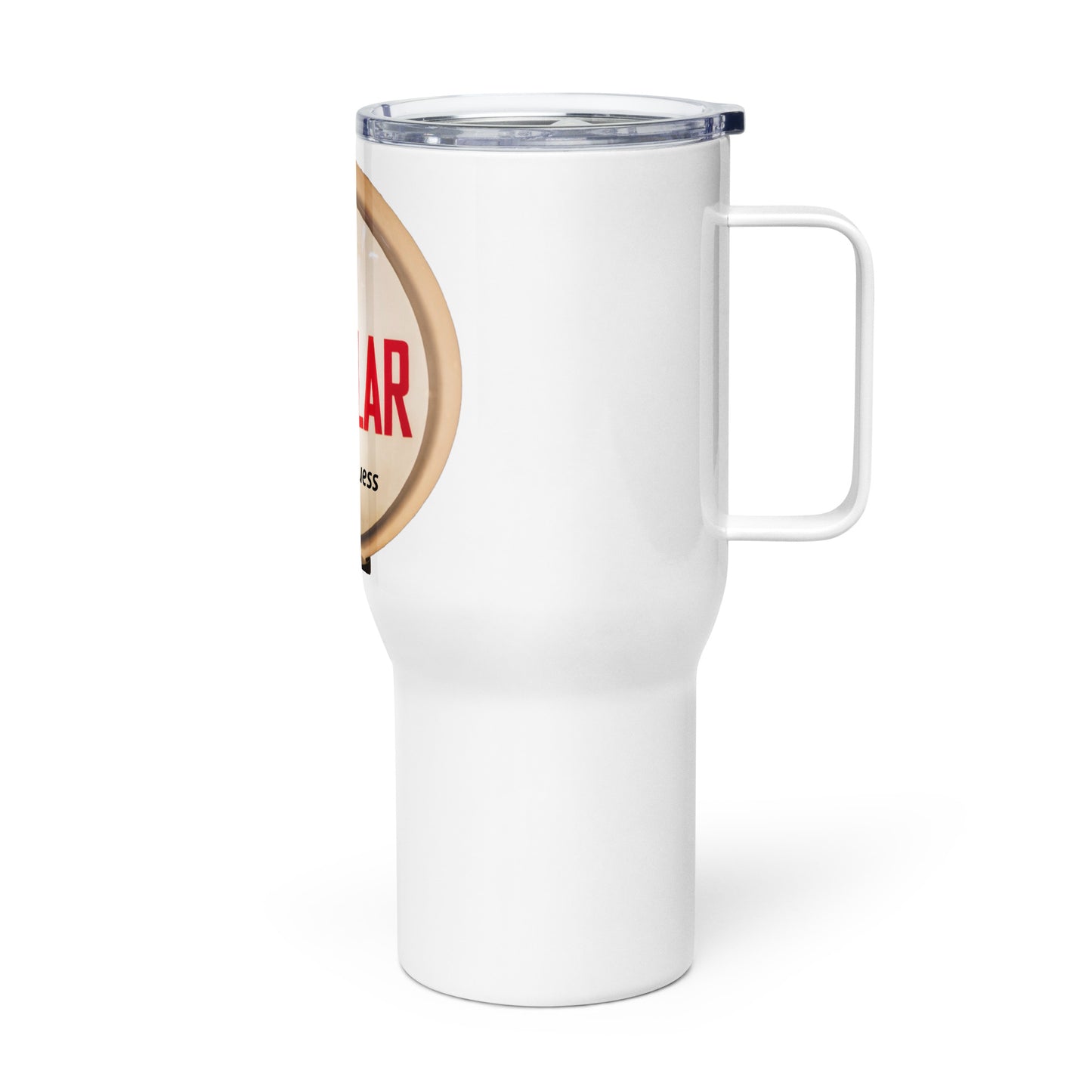 Retro Gas Globe Style Regular Travel mug with a handle