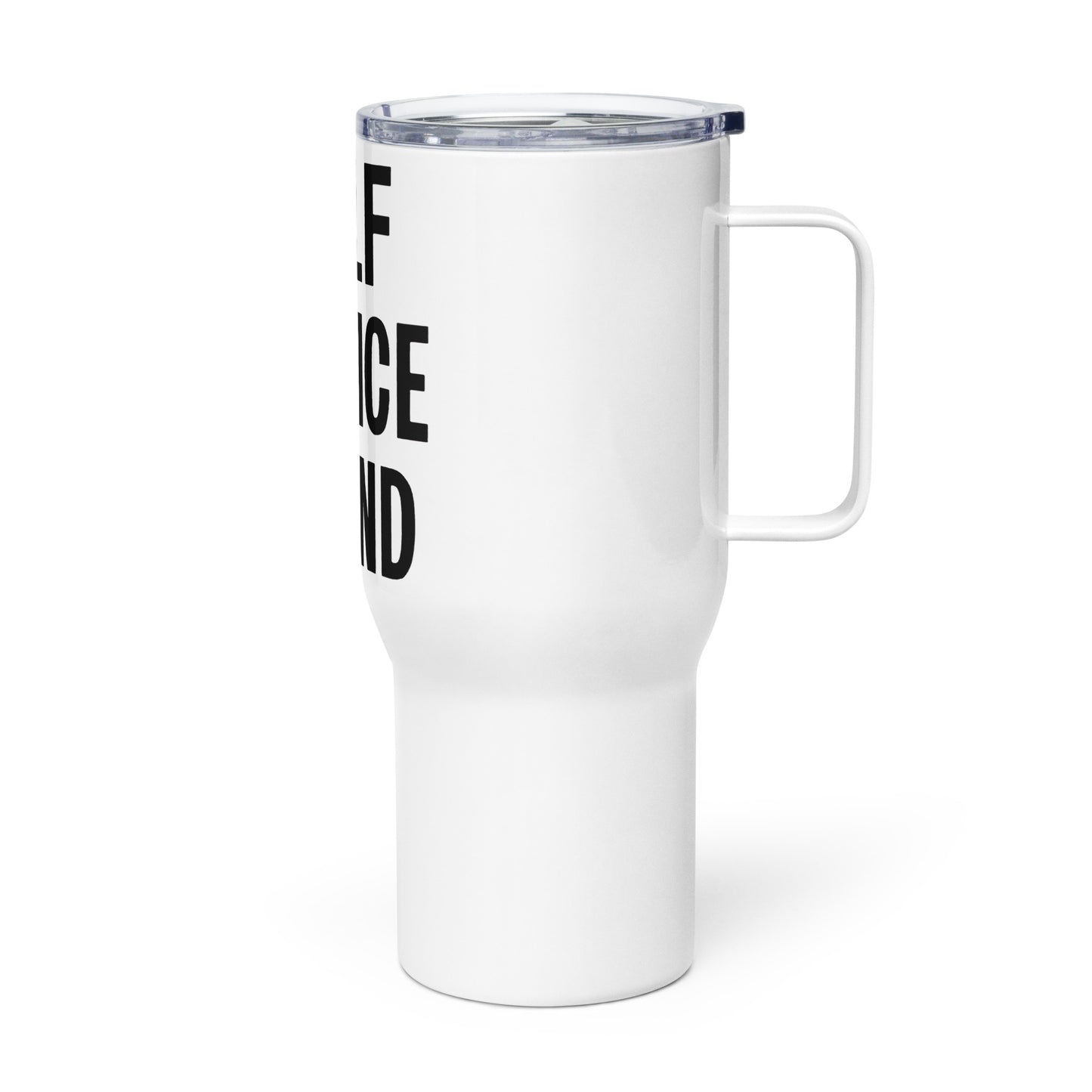 Self Service Island Design Travel mug with a handle