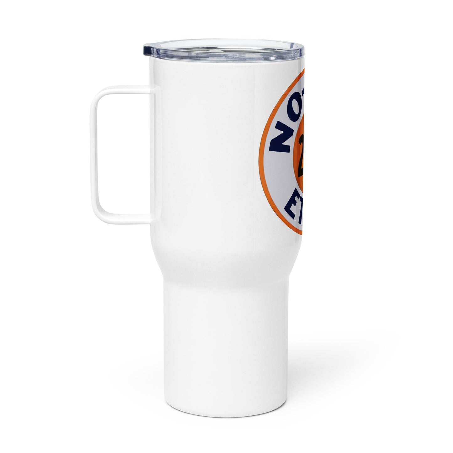 Retro Gas Sign No Knox Travel mug with a handle