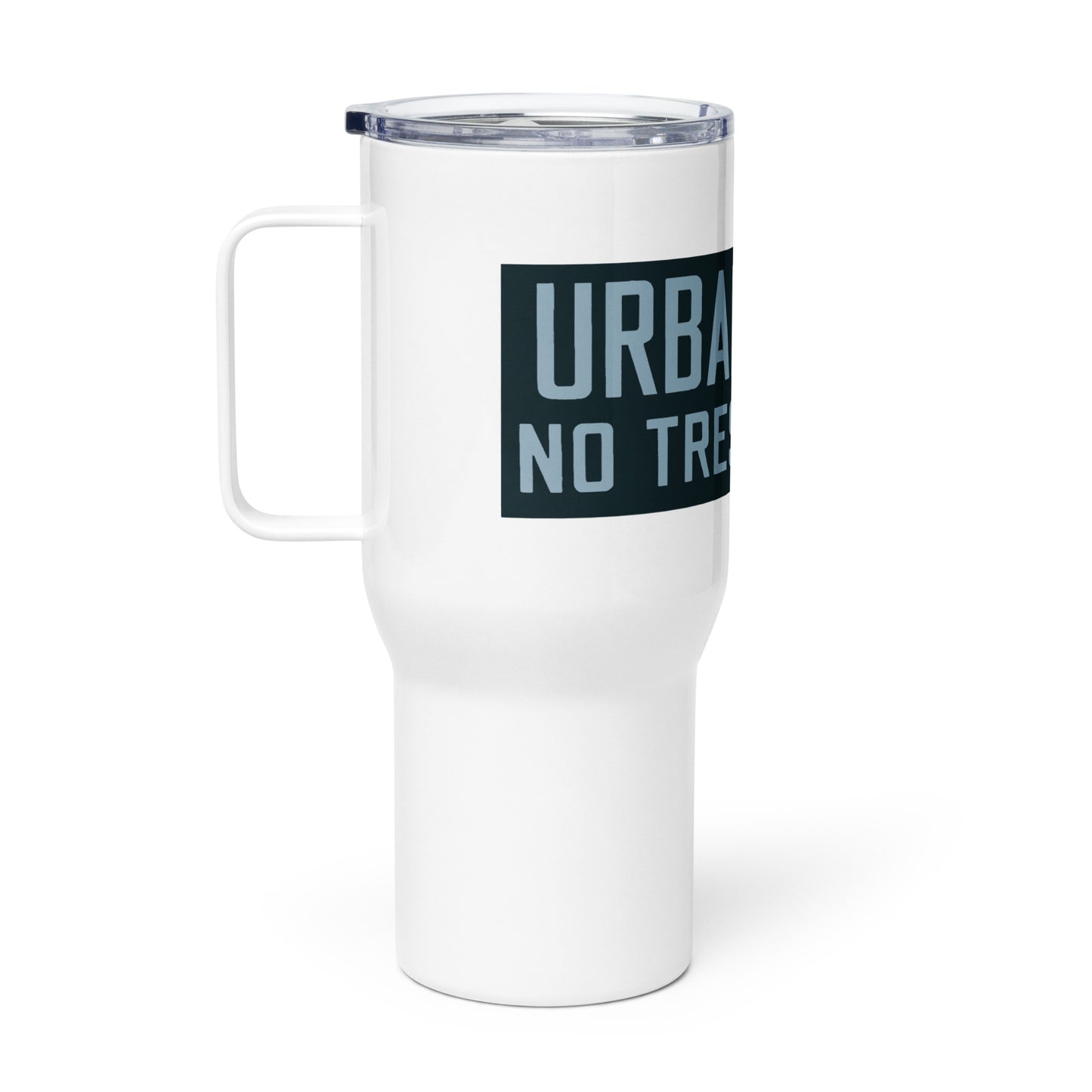 Retro Urban Farm Sign Porcelain Style Travel mug with a handle