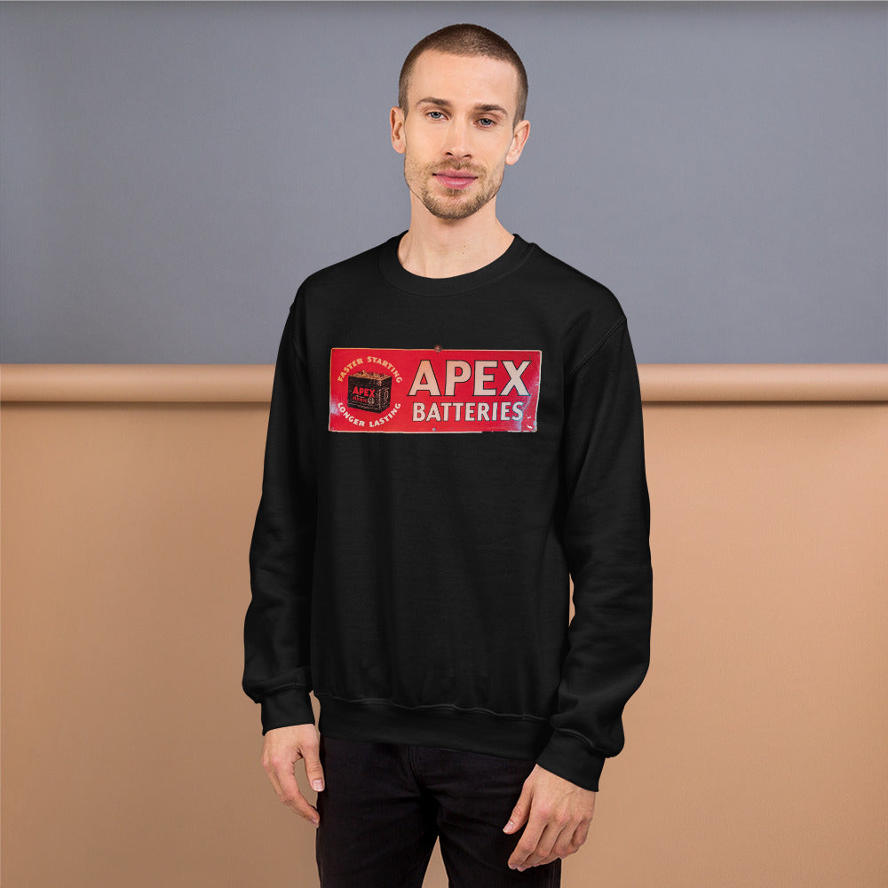 Apex Batteries Retro Tin Style Unisex Sweatshirt