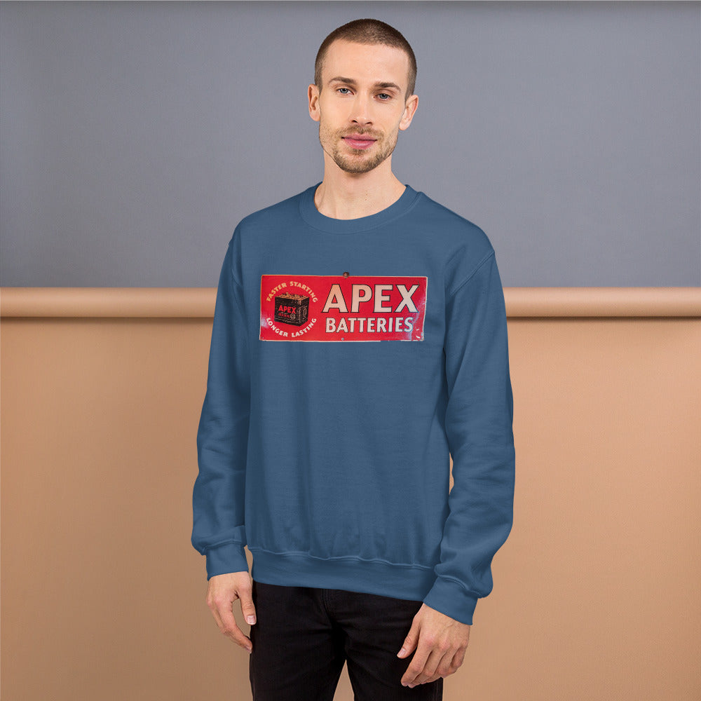 Apex Batteries Retro Tin Style Unisex Sweatshirt