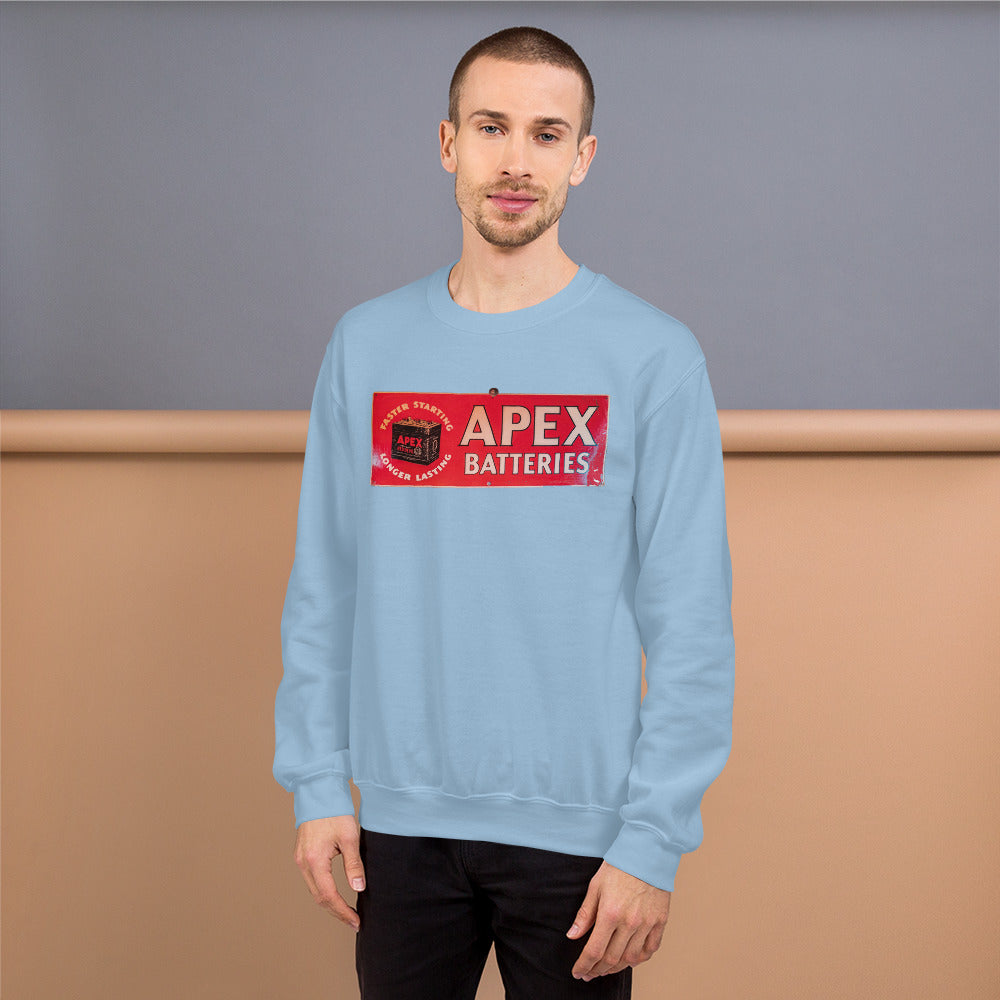 Apex Batteries Retro Tin Style Unisex Sweatshirt