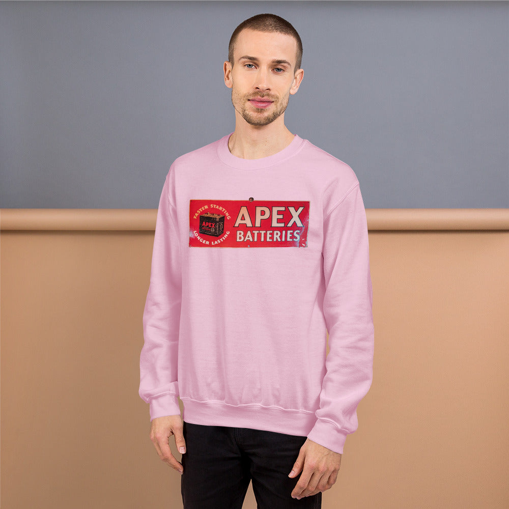 Apex Batteries Retro Tin Style Unisex Sweatshirt