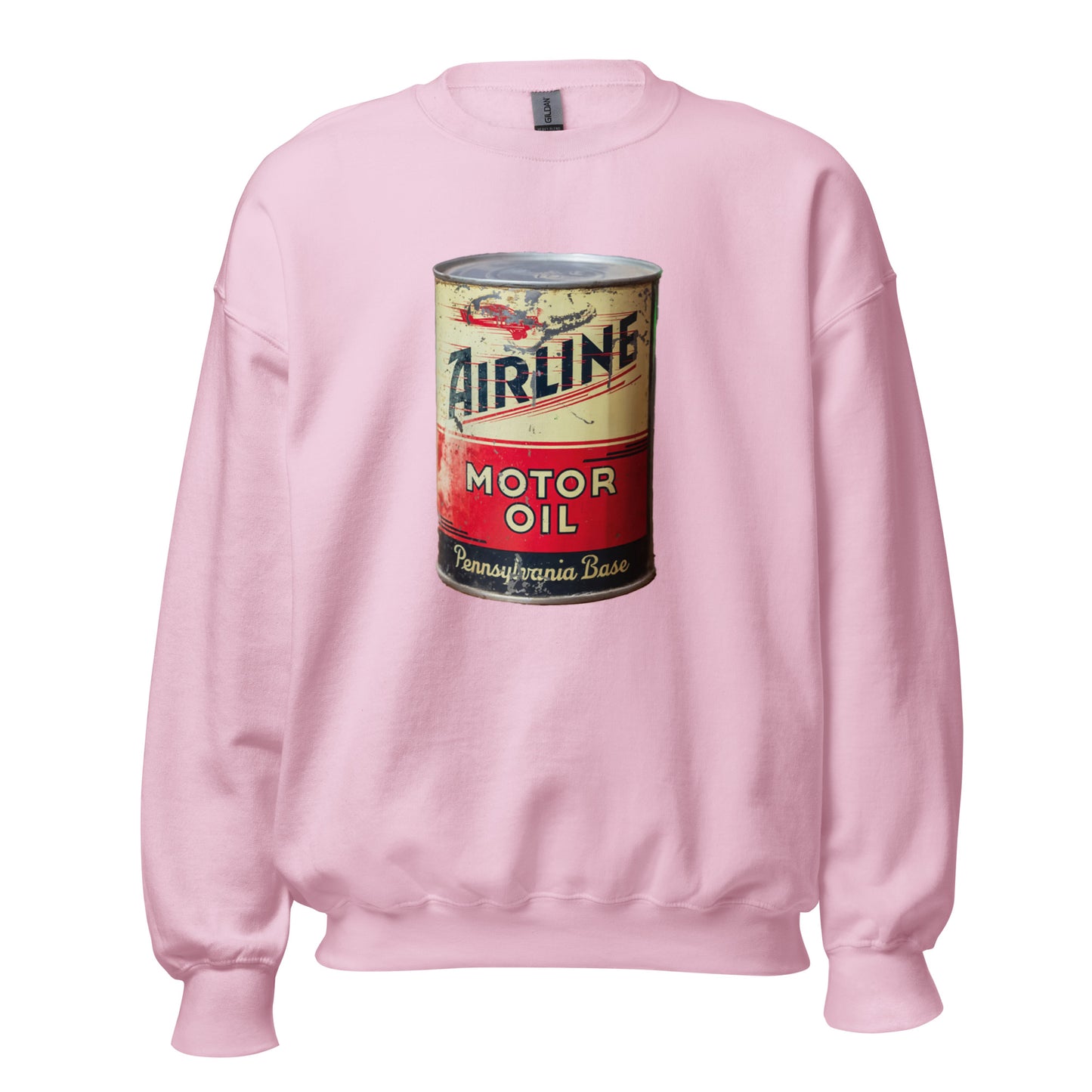 Aviation Oil Soup Can Style Unisex Sweatshirt