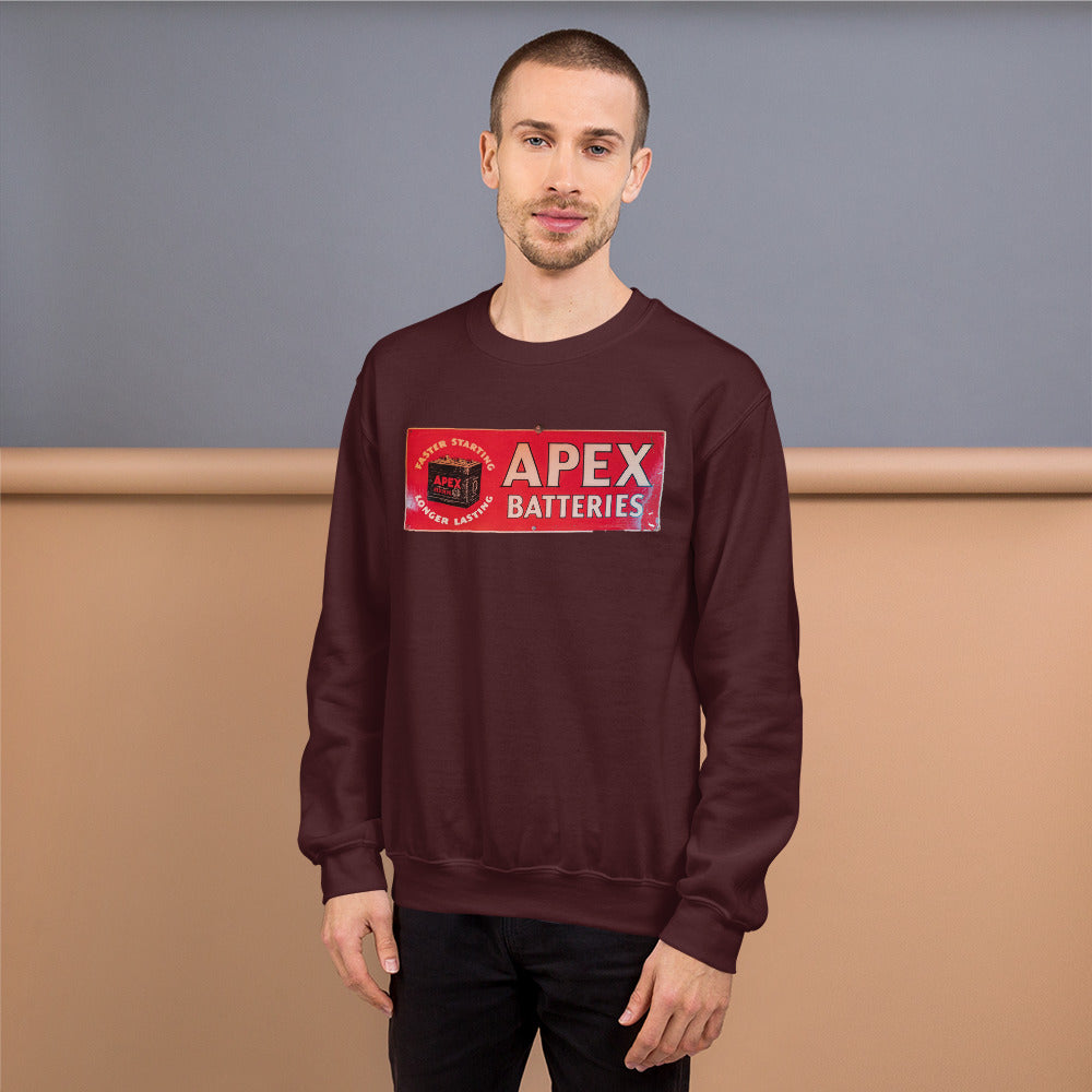 Apex Batteries Retro Tin Style Unisex Sweatshirt