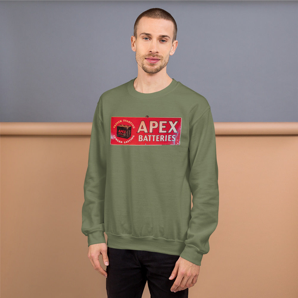 Apex Batteries Retro Tin Style Unisex Sweatshirt