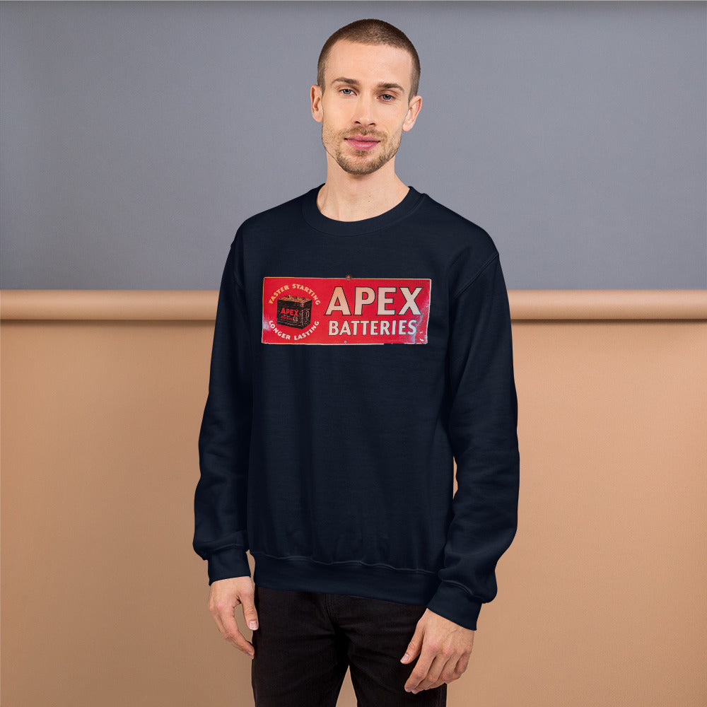 Apex Batteries Retro Tin Style Unisex Sweatshirt