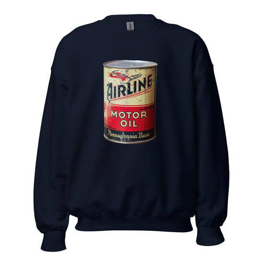 Aviation Oil Soup Can Style Unisex Sweatshirt