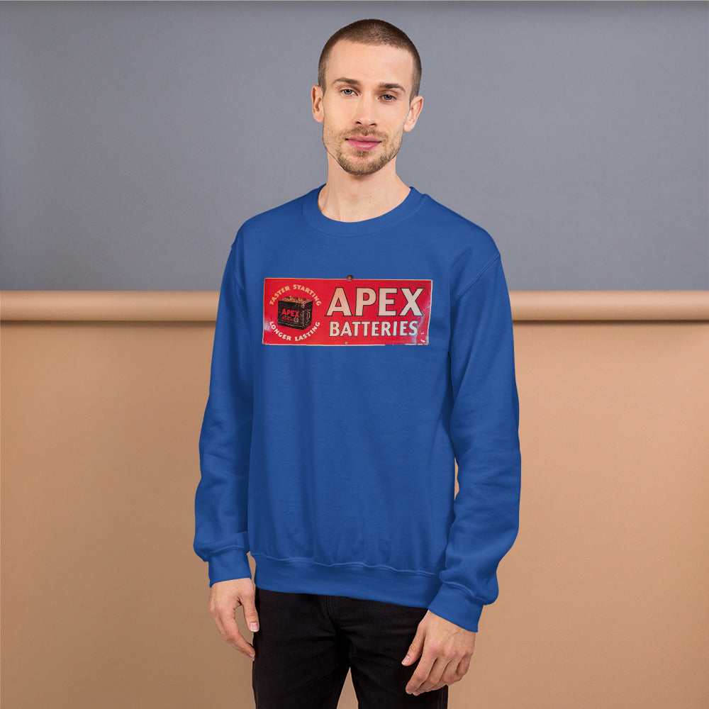 Apex Batteries Retro Tin Style Unisex Sweatshirt