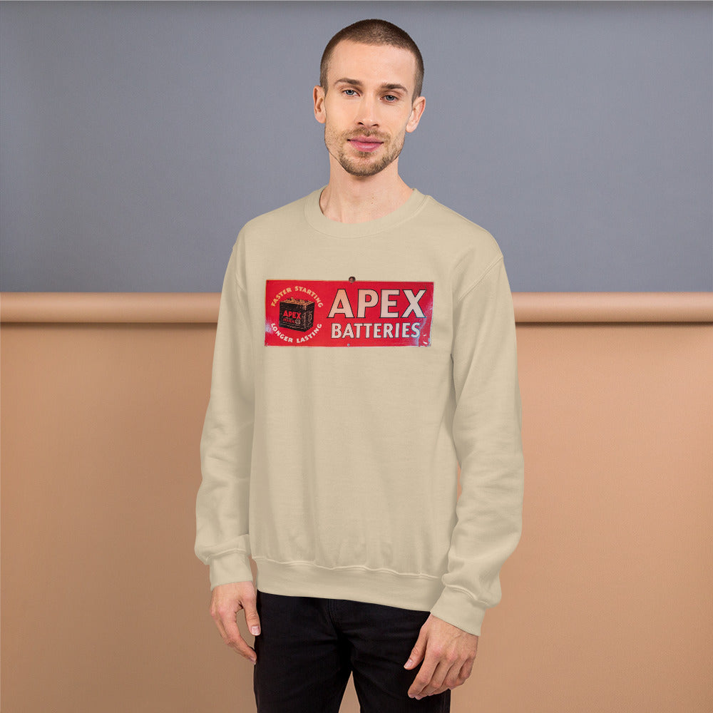 Apex Batteries Retro Tin Style Unisex Sweatshirt