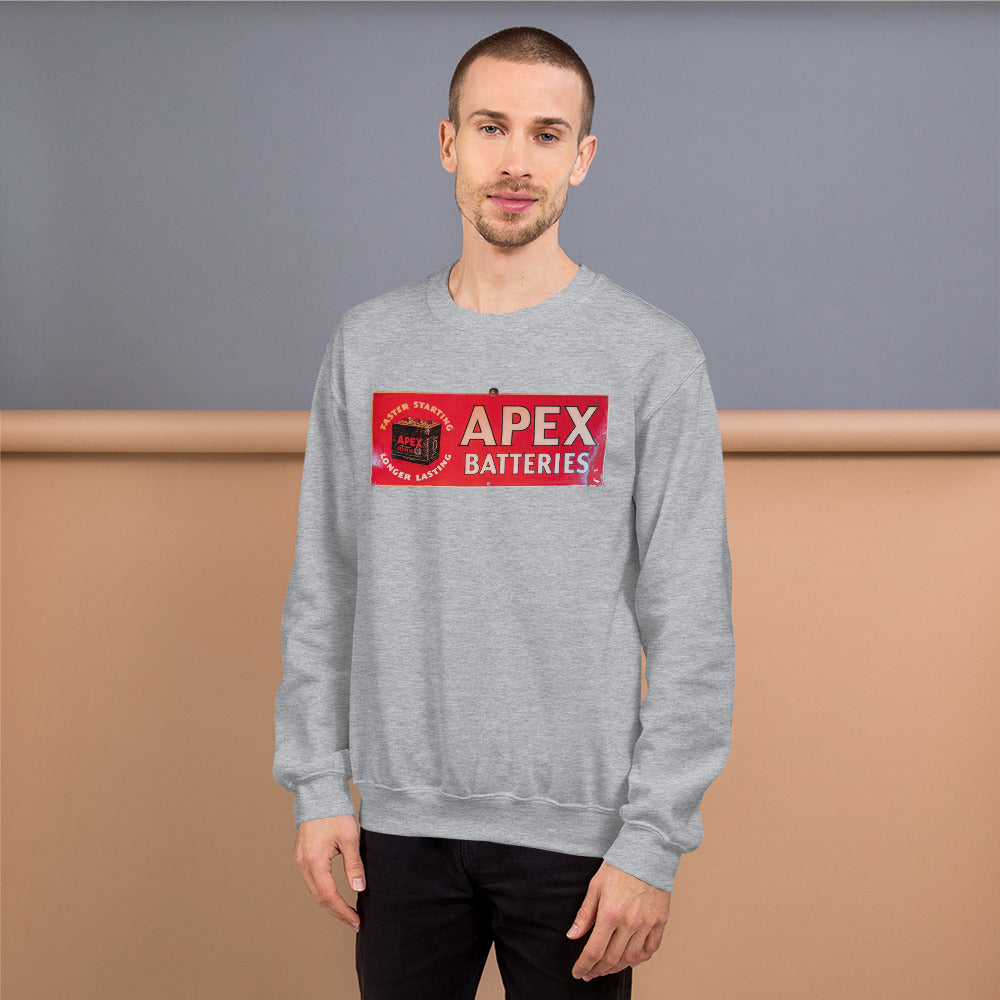 Apex Batteries Retro Tin Style Unisex Sweatshirt