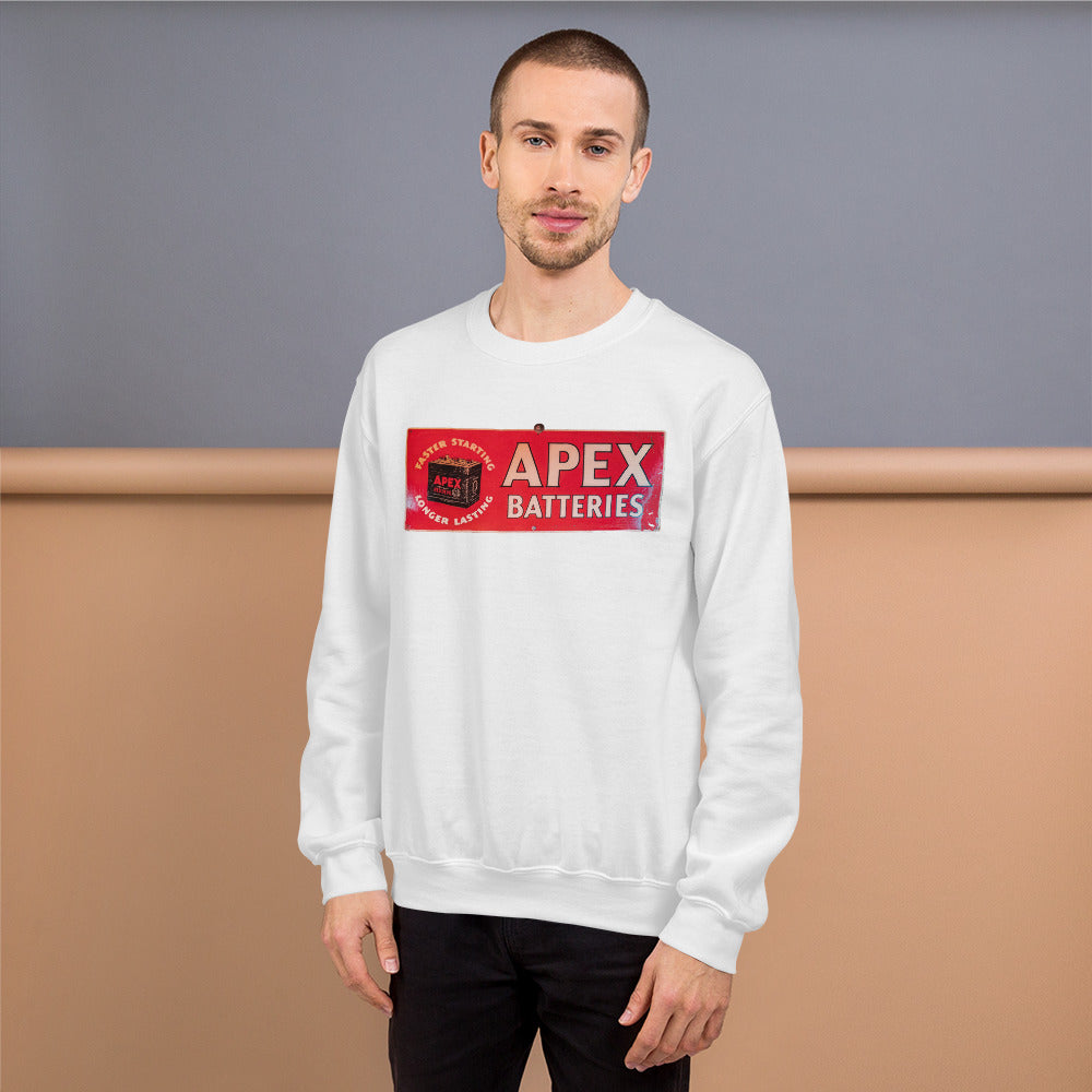 Apex Batteries Retro Tin Style Unisex Sweatshirt