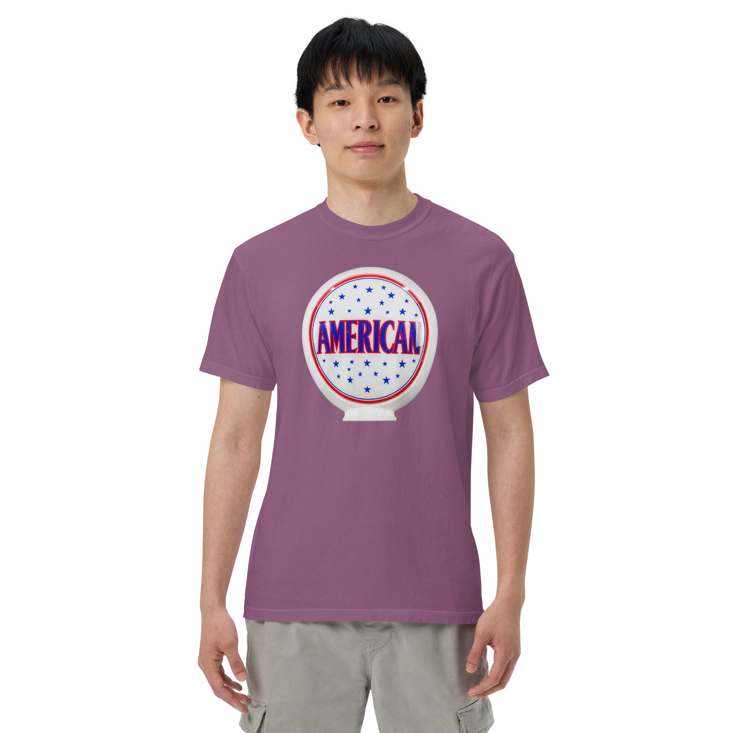 American Gas Globe Style Unisex Heavyweight T-Shirt