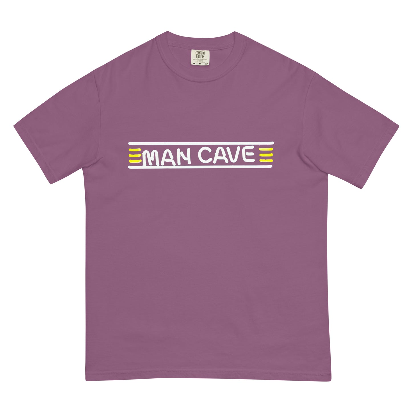 Man Cave Neon Style Unisex garment-dyed heavyweight t-shirt