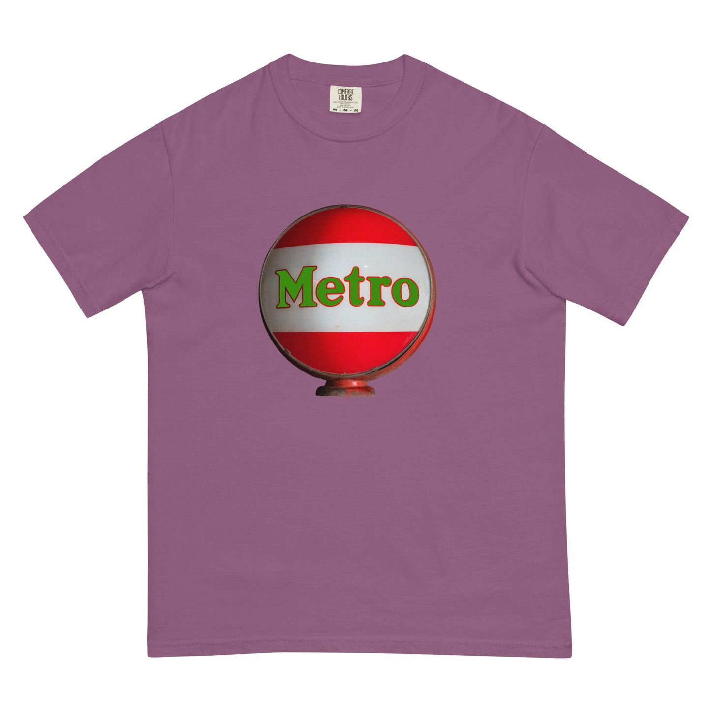 Retro Metro Globe Style Unisex garment-dyed heavyweight t-shirt