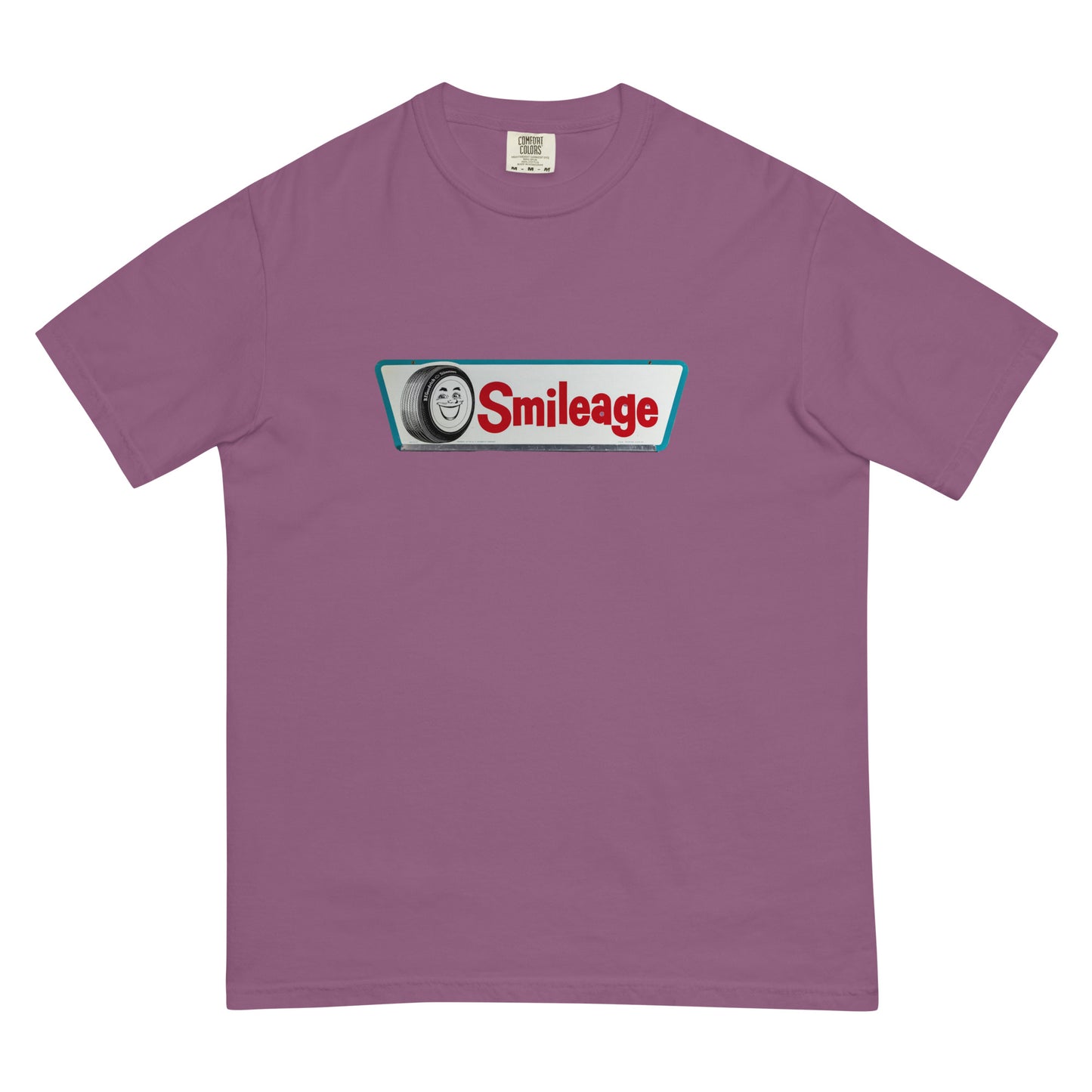 Retro Smileage Tire Sign Unisex garment-dyed heavyweight t-shirt