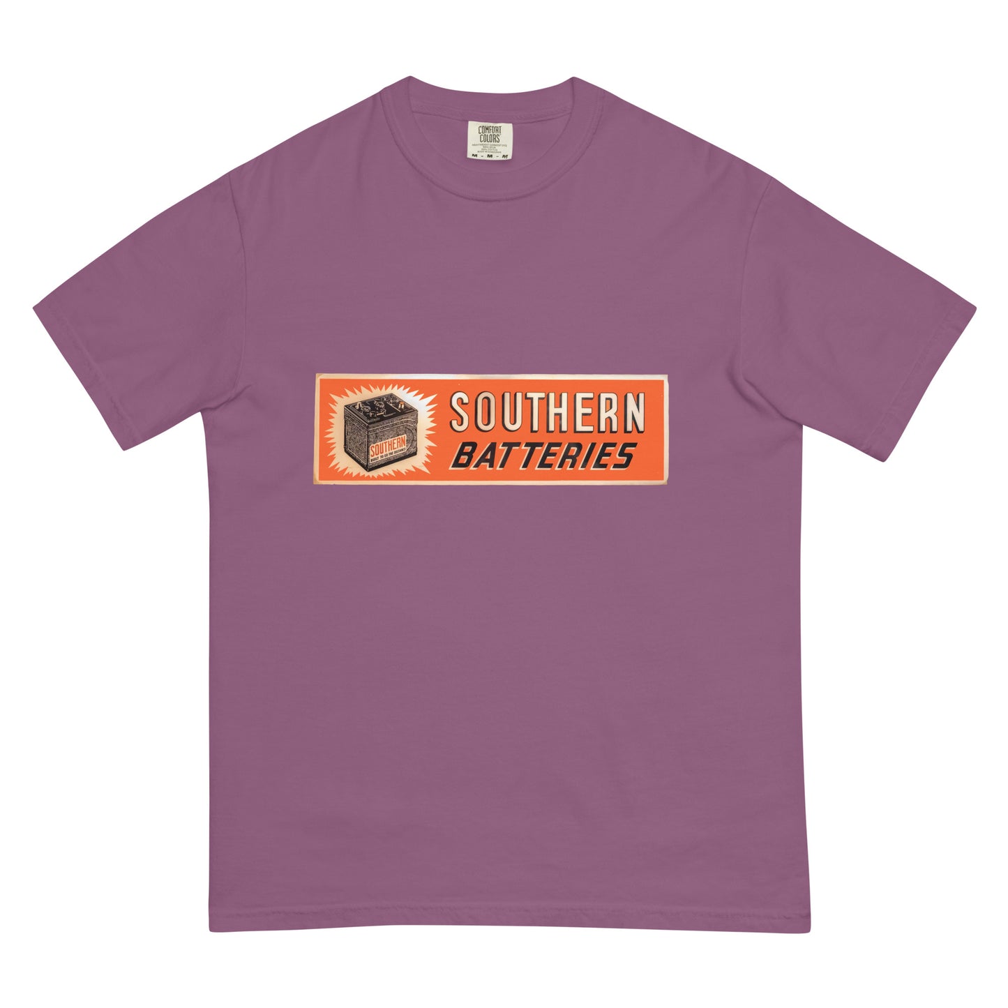 Vintage Porcelain Southern Batteries Unisex garment-dyed heavyweight t-shirt