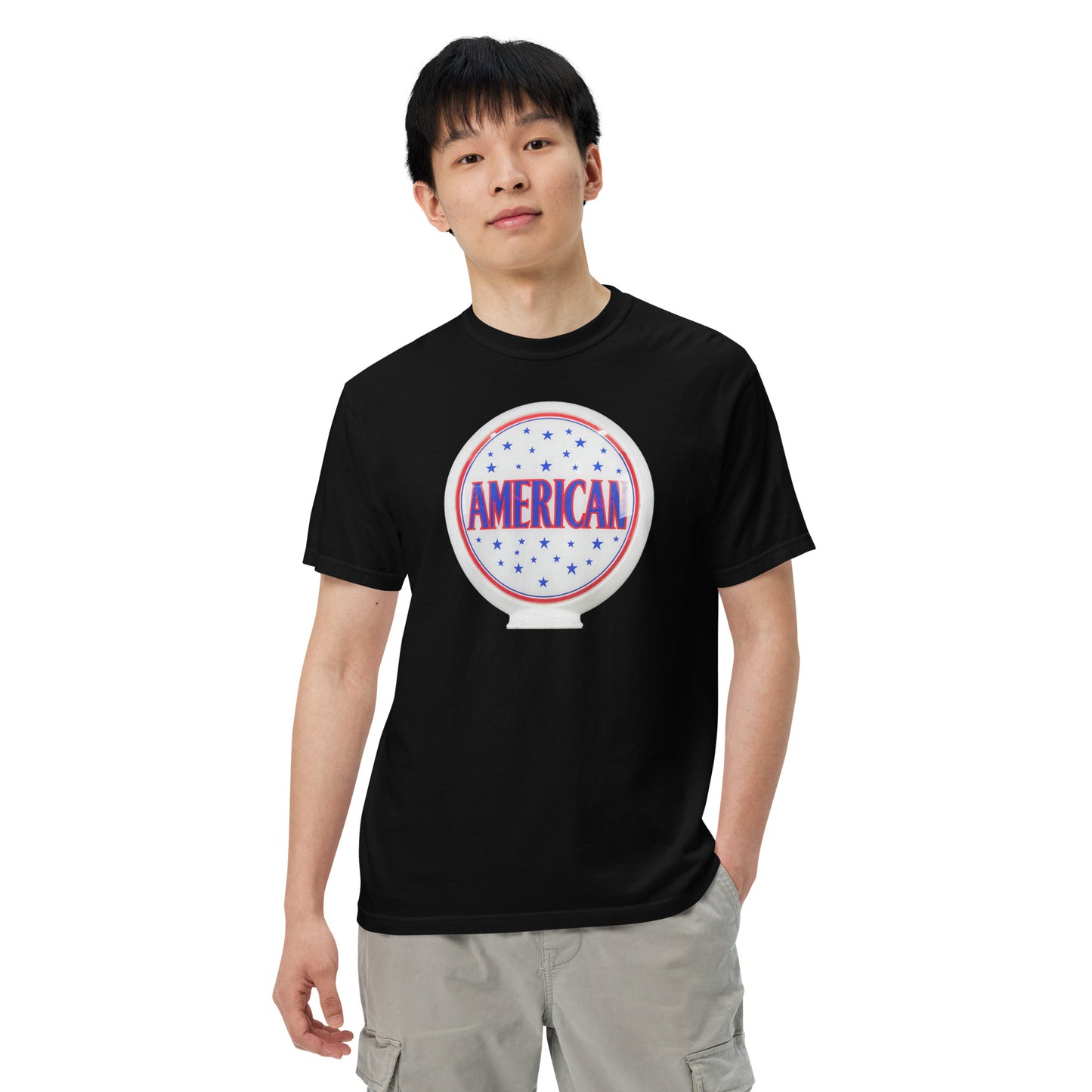 American Gas Globe Style Unisex Heavyweight T-Shirt