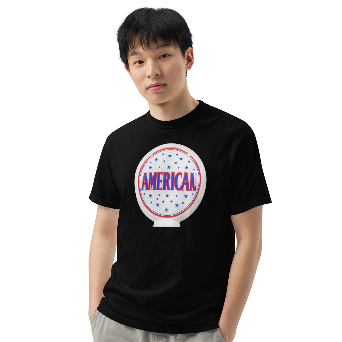 American Gas Globe Style Unisex Heavyweight T-Shirt