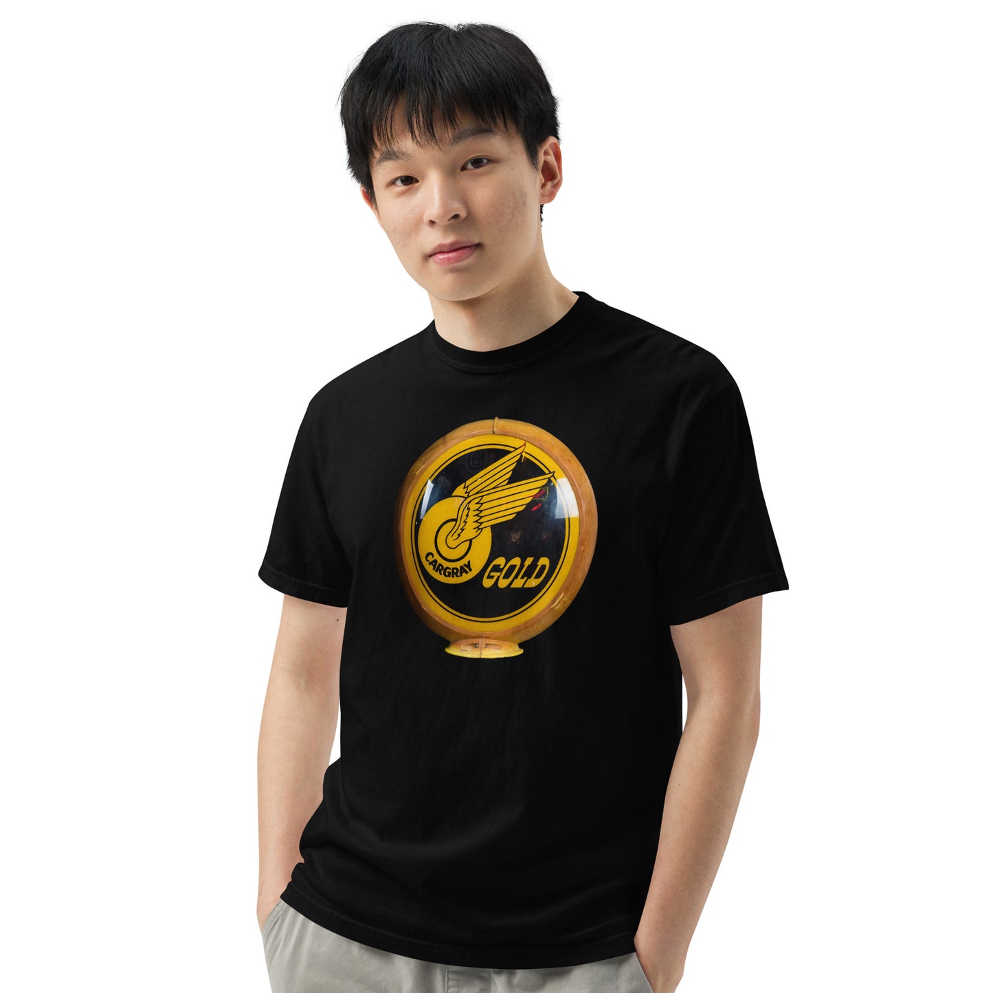 Cargray Gold Globe Style Unisex garment-dyed heavyweight t-shirt