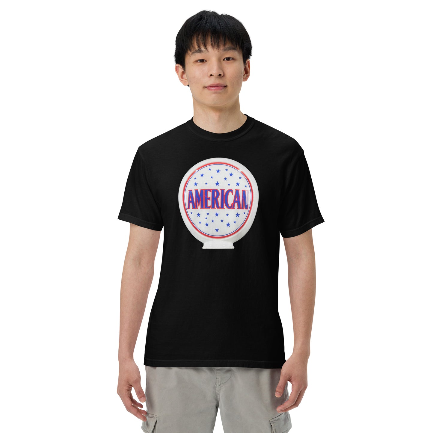 American Gas Globe Style Unisex Heavyweight T-Shirt