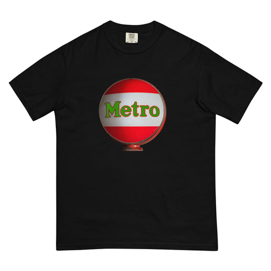 Retro Metro Globe Style Unisex garment-dyed heavyweight t-shirt