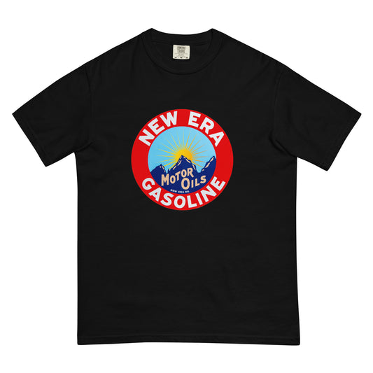 Retro Gas Sign New Era Unisex garment-dyed heavyweight t-shirt