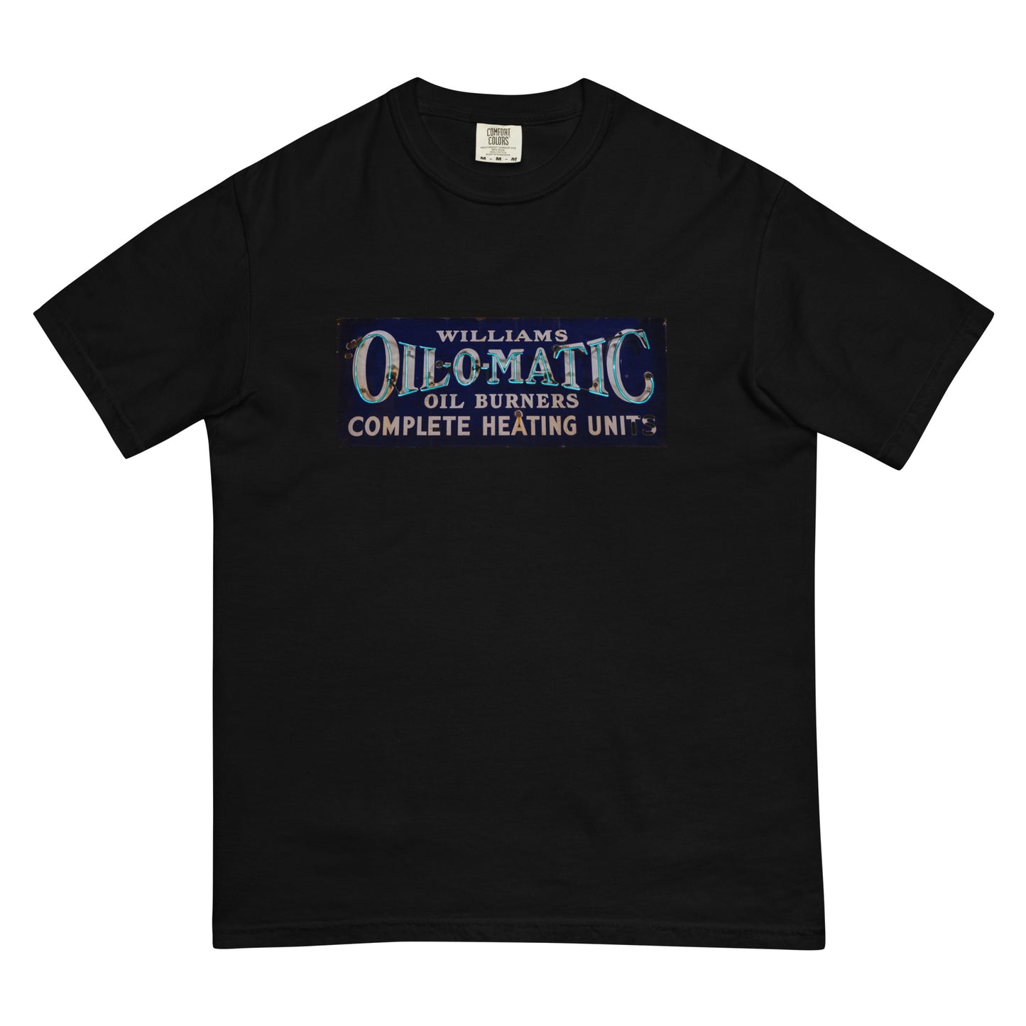 Vintage Oil O Matic Heating Neon Style Unisex garment-dyed heavyweight t-shirt