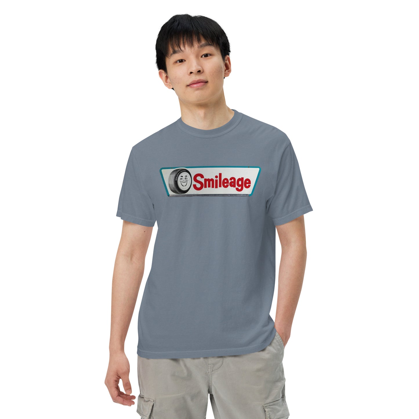 Smileage Tin Style Unisex Heavyweight T-Shirt