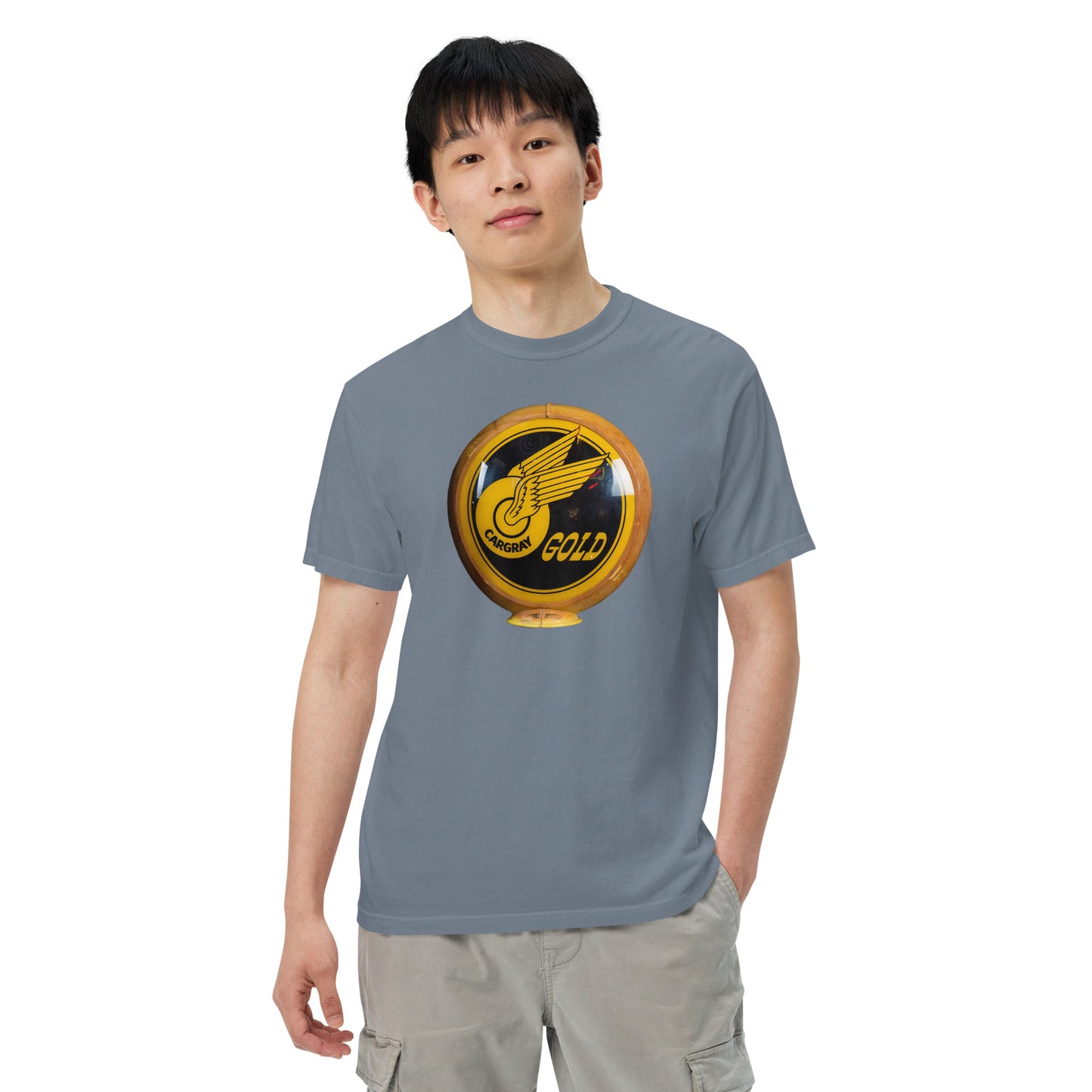 Cargray Gold Globe Style Unisex garment-dyed heavyweight t-shirt