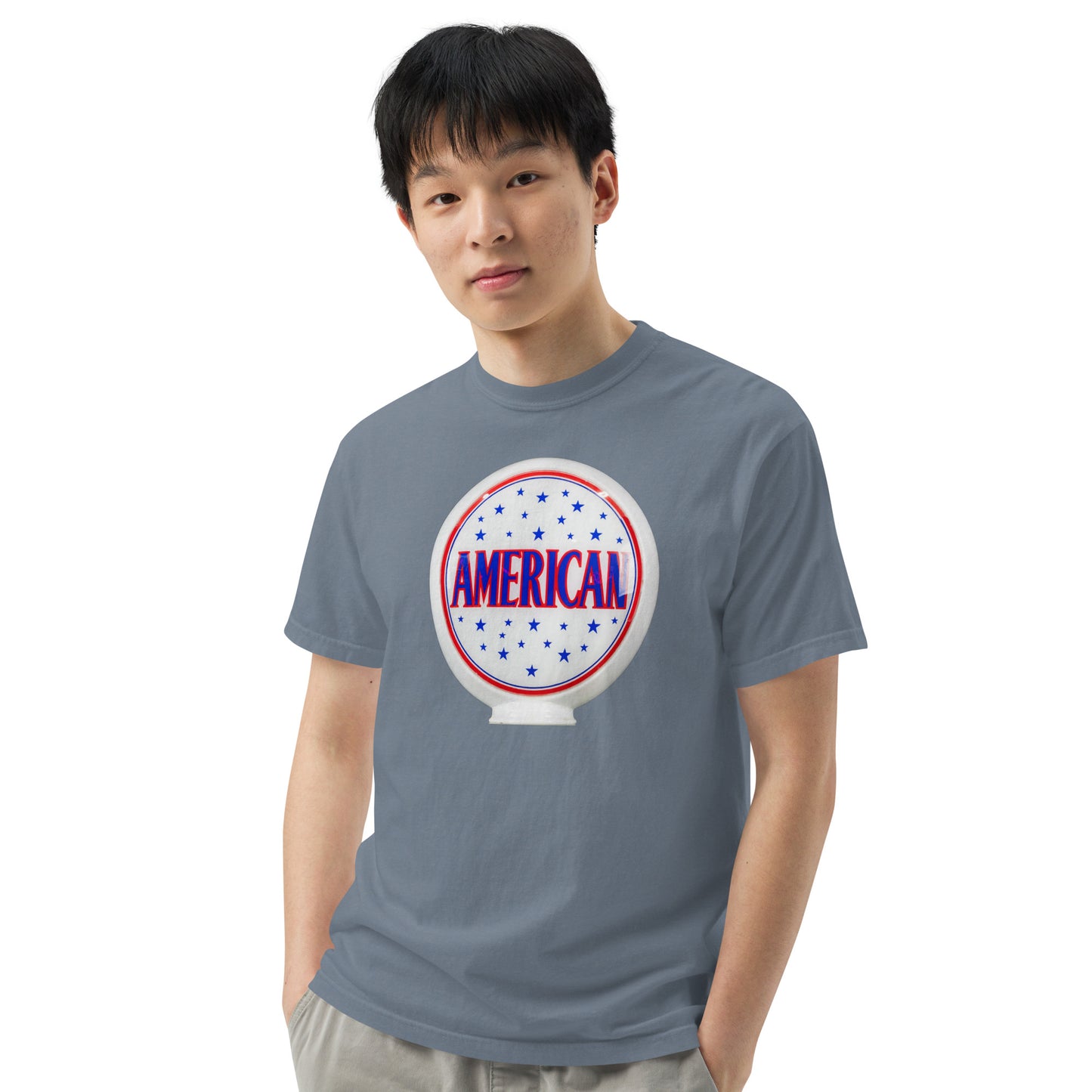 American Gas Globe Style Unisex Heavyweight T-Shirt