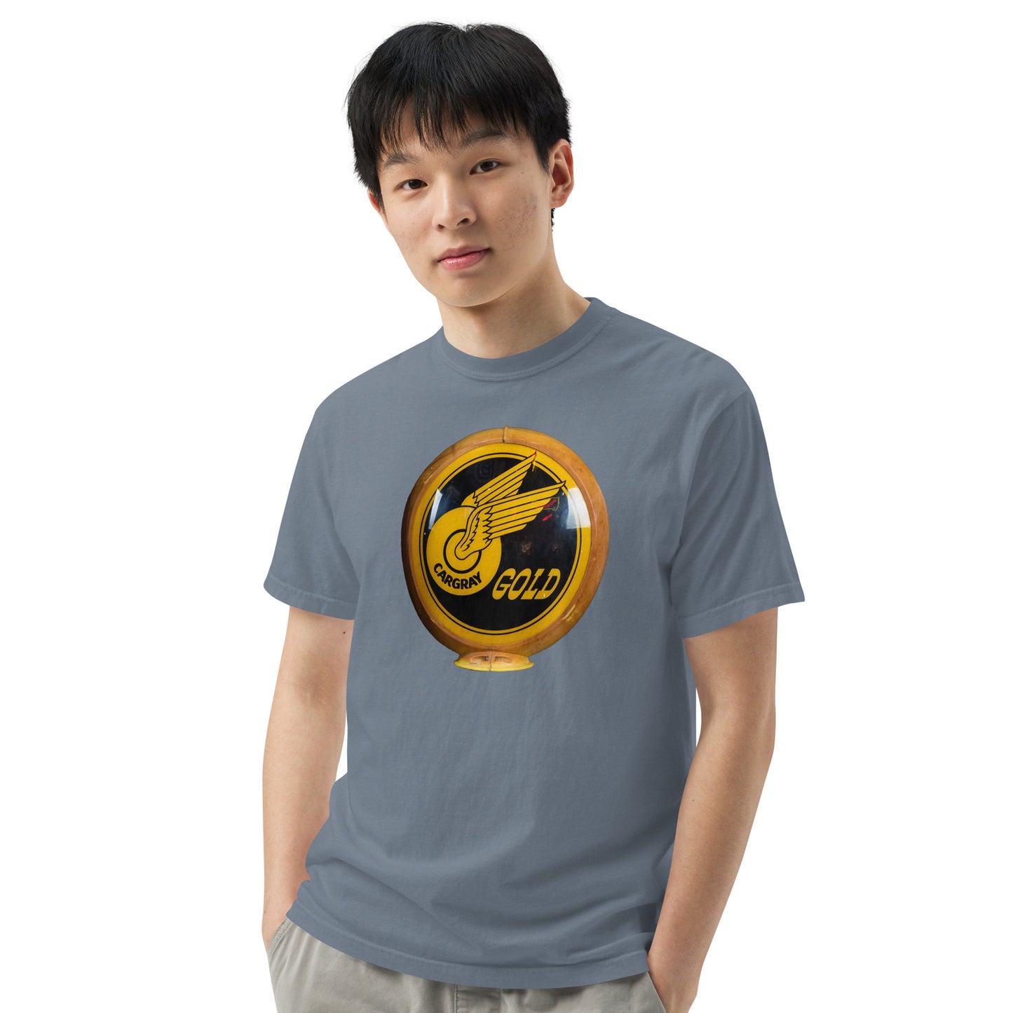 Cargray Gold Globe Style Unisex garment-dyed heavyweight t-shirt