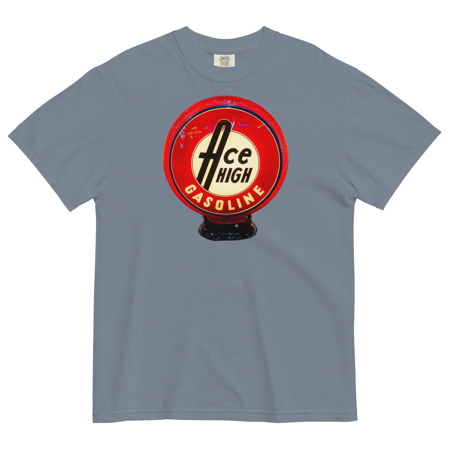 Ace High Gas Globe Style Unisex garment-dyed heavyweight t-shirt