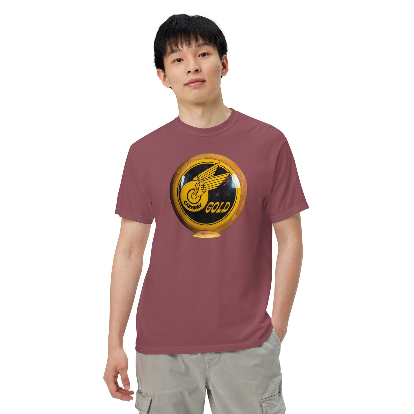 Cargray Gold Globe Style Unisex garment-dyed heavyweight t-shirt