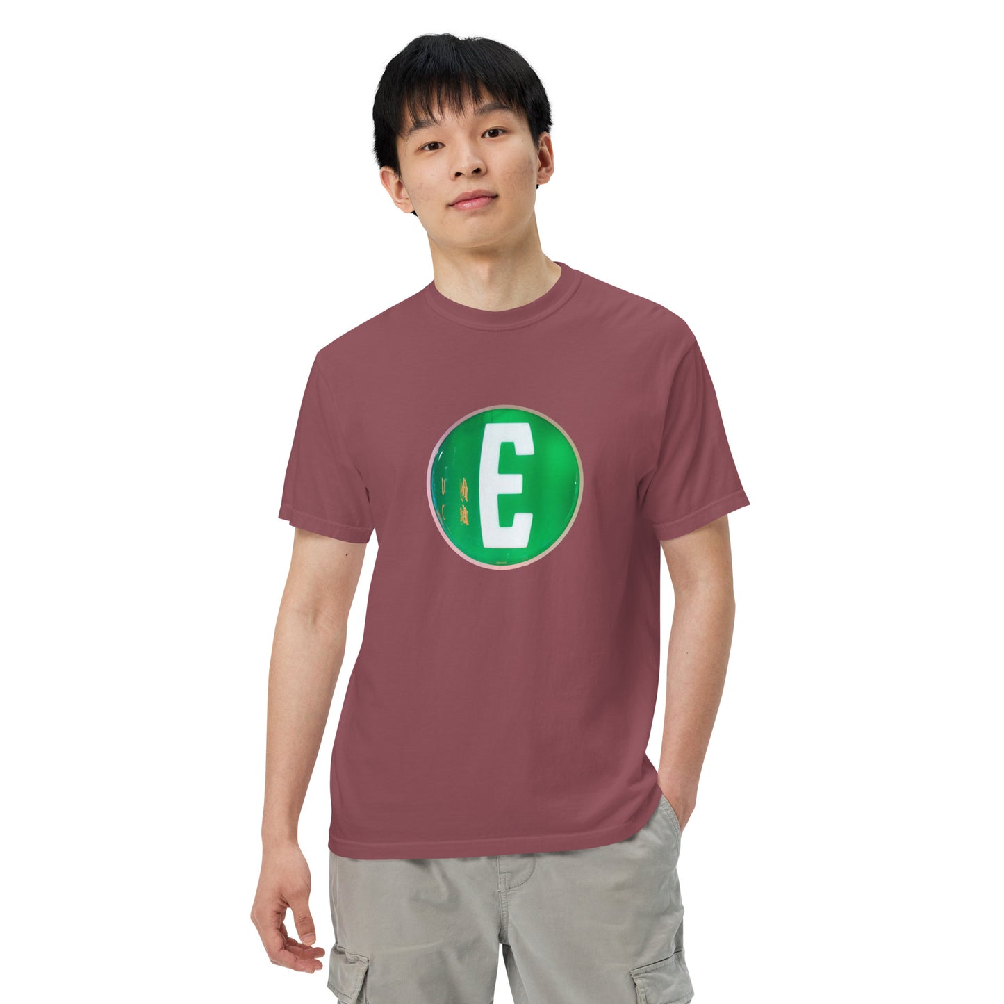 Edsel Globe Style Design Unisex garment-dyed heavyweight t-shirt