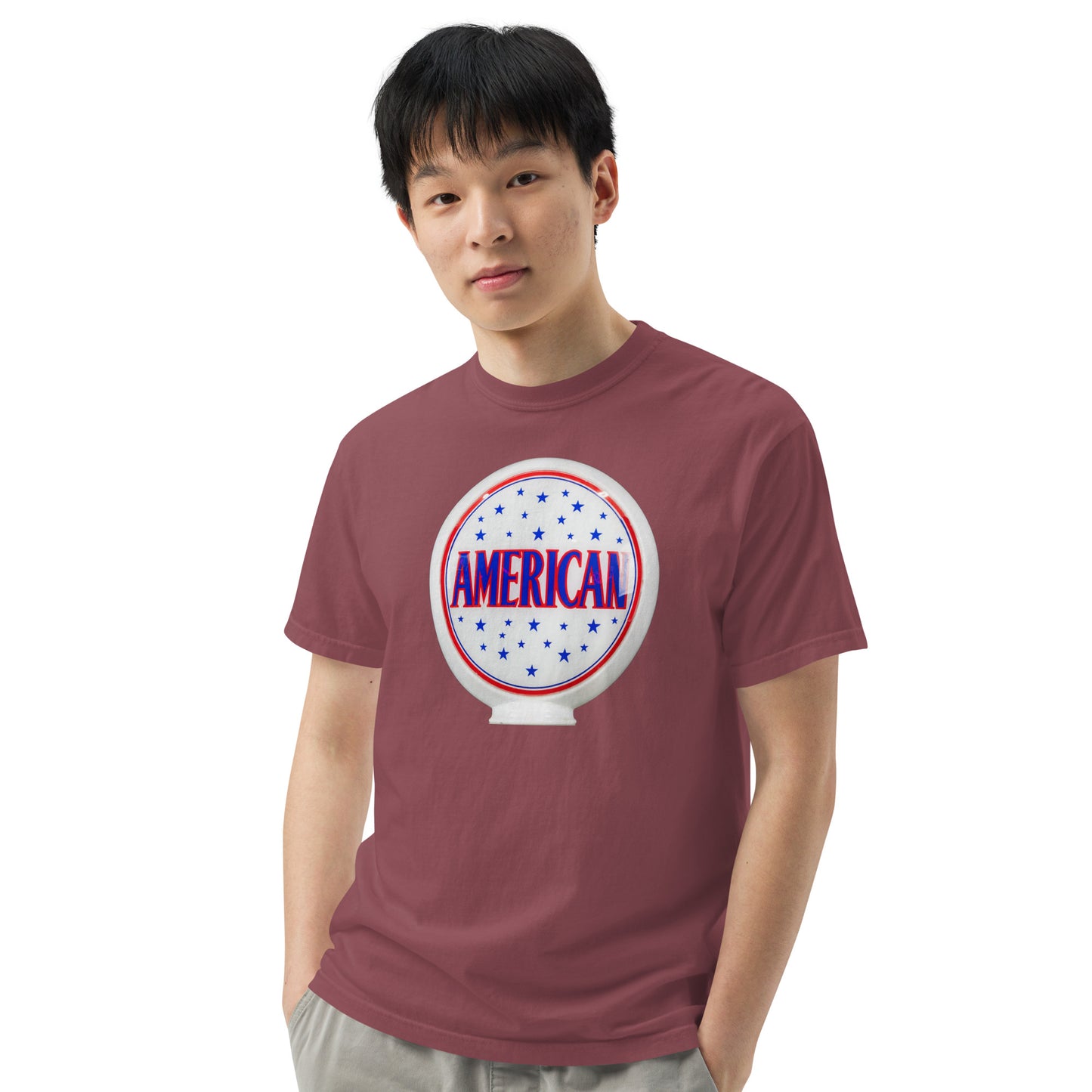 American Gas Globe Style Unisex Heavyweight T-Shirt