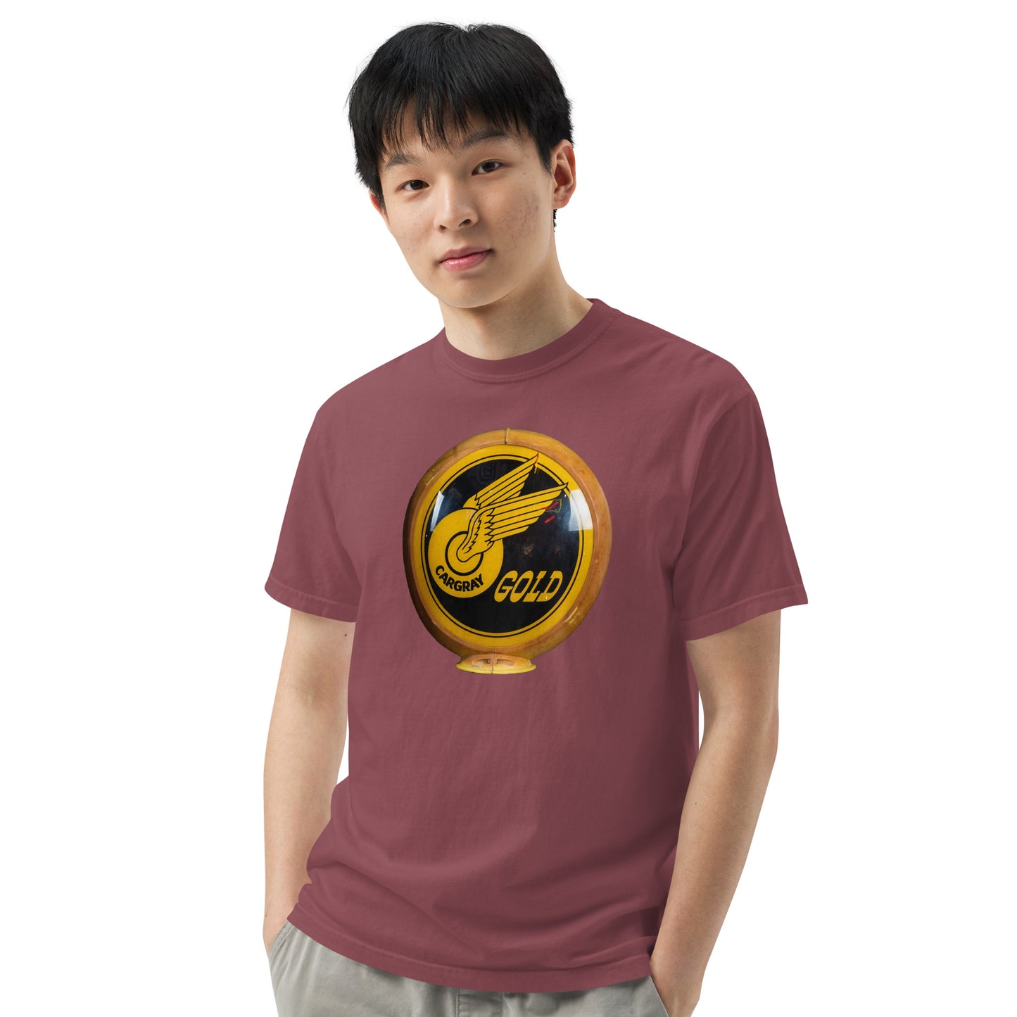 Cargray Gold Globe Style Unisex garment-dyed heavyweight t-shirt