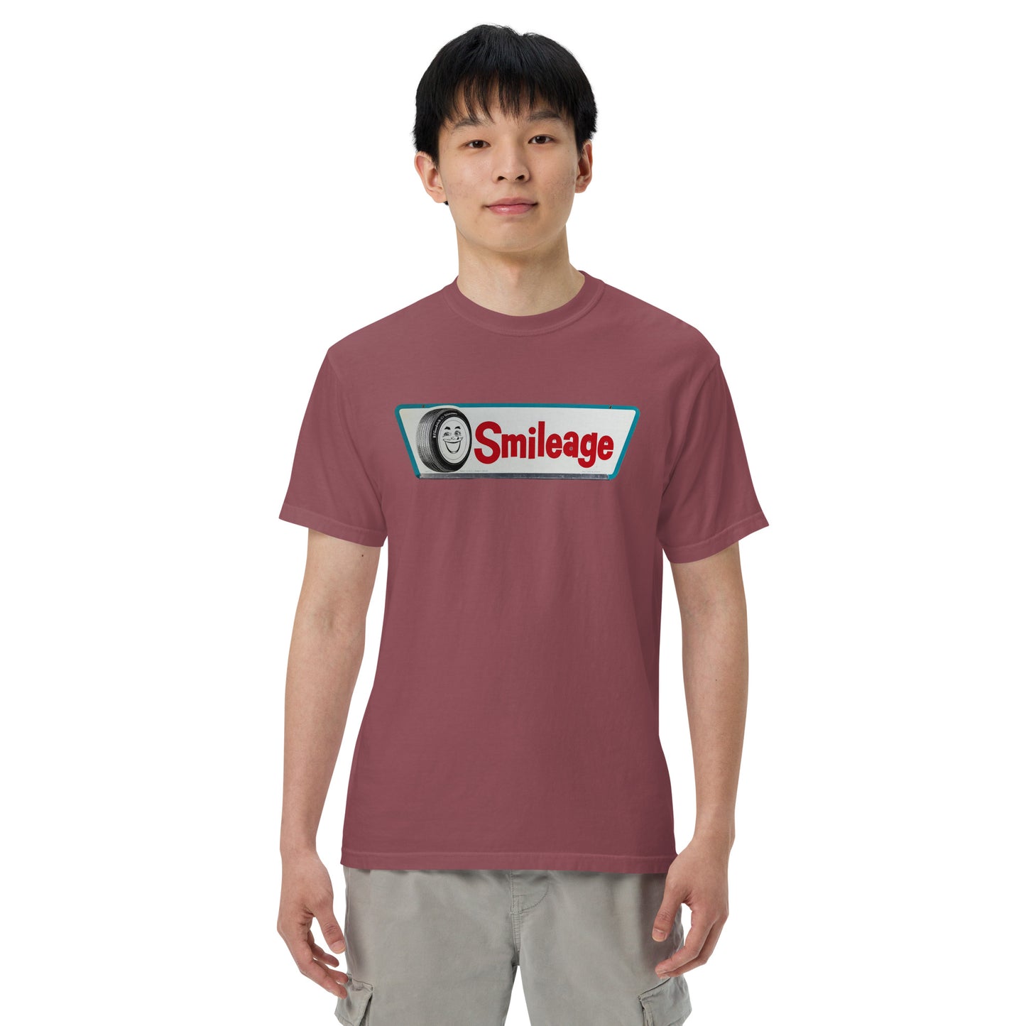 Smileage Tin Style Unisex Heavyweight T-Shirt