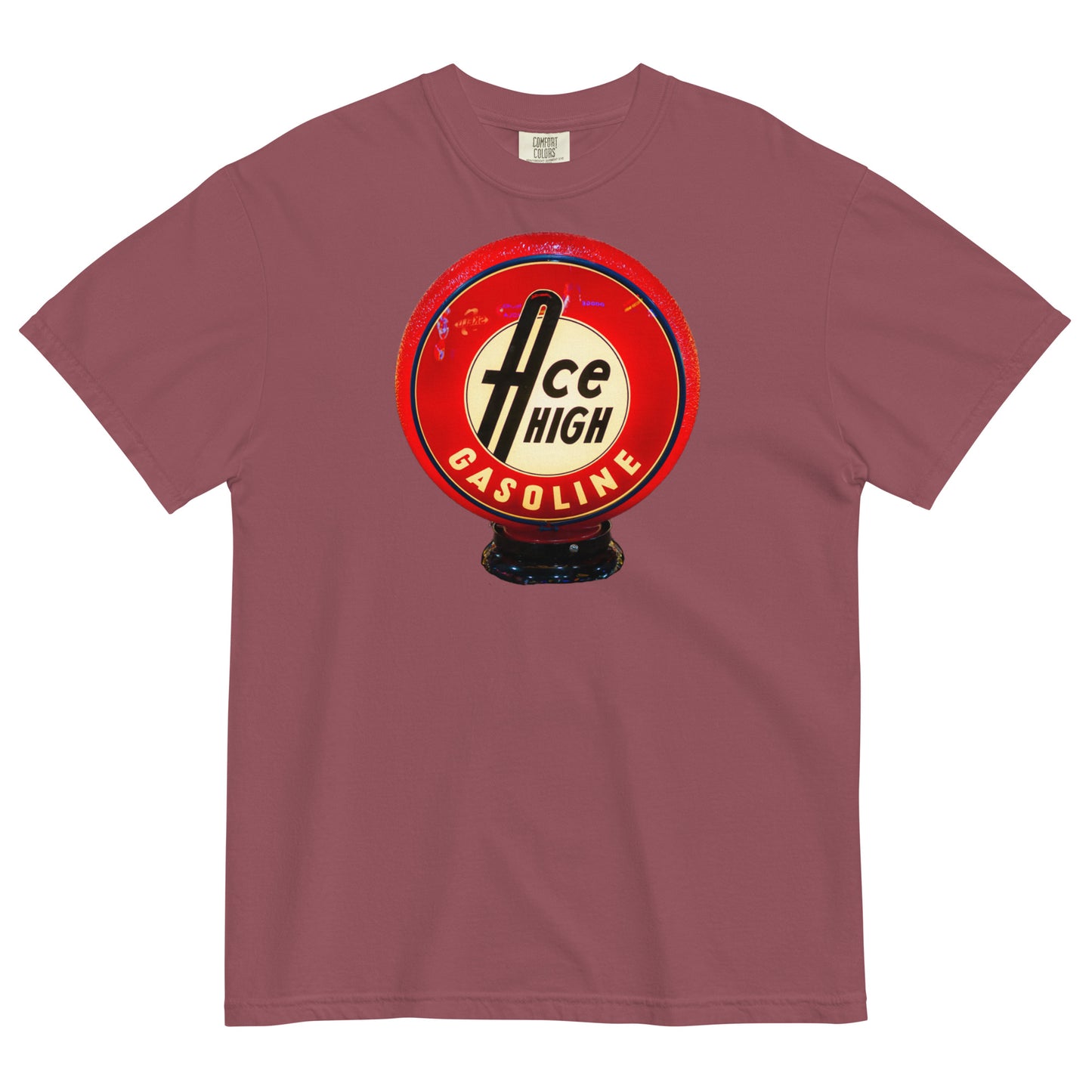 Ace High Gas Globe Style Unisex garment-dyed heavyweight t-shirt