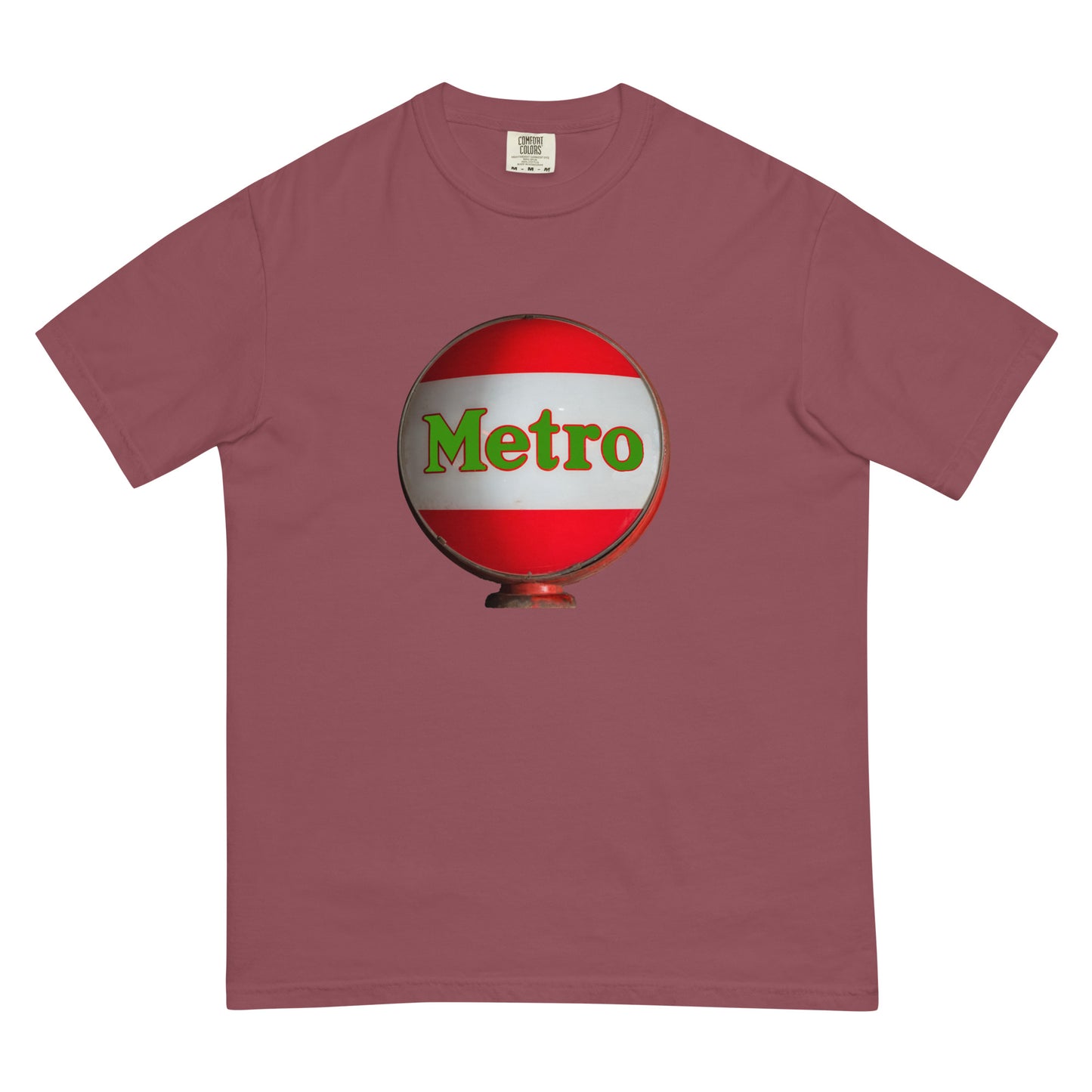 Retro Metro Globe Style Unisex garment-dyed heavyweight t-shirt