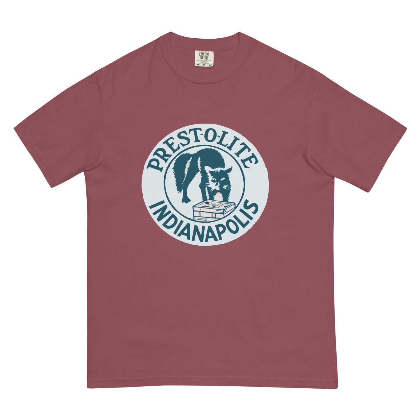 Vintage PrestoLite Battery Sign Unisex garment-dyed heavyweight t-shirt